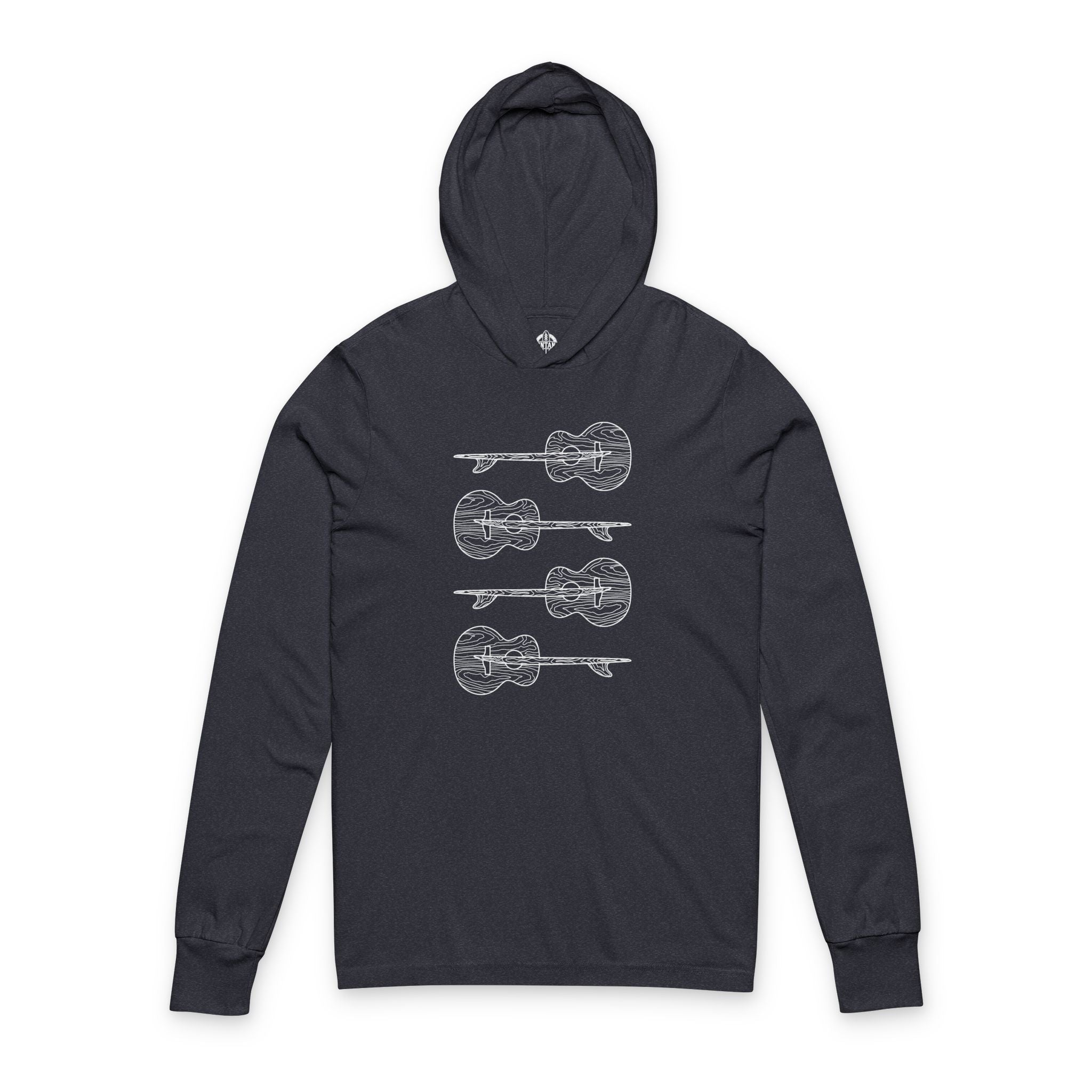 Ventana Santa Cruz Guitar Collab cotton hooded long sleeve t-shirt image 1