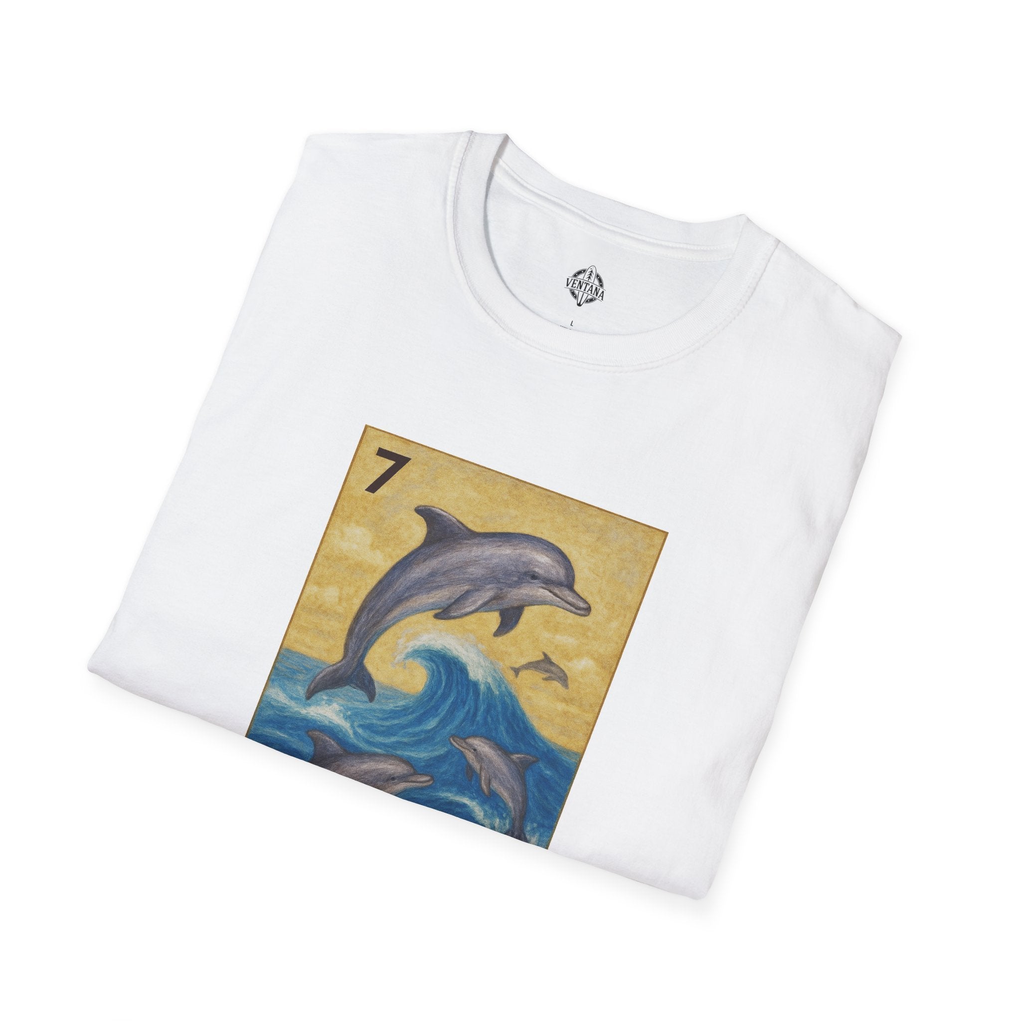 Dolphin Lotería cotton t-shirt image 19