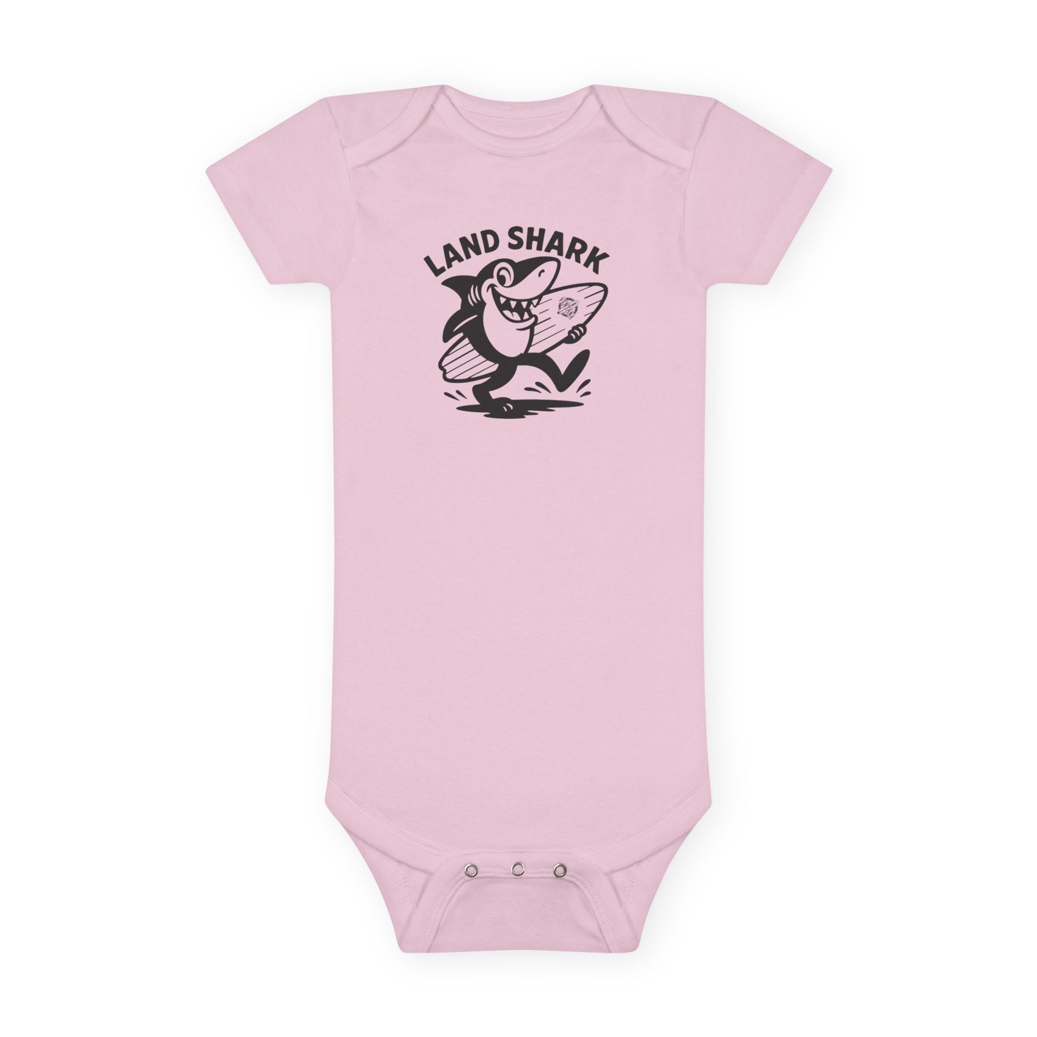 Land Shark - Baby Short Sleeve 100% Cotton Onesie