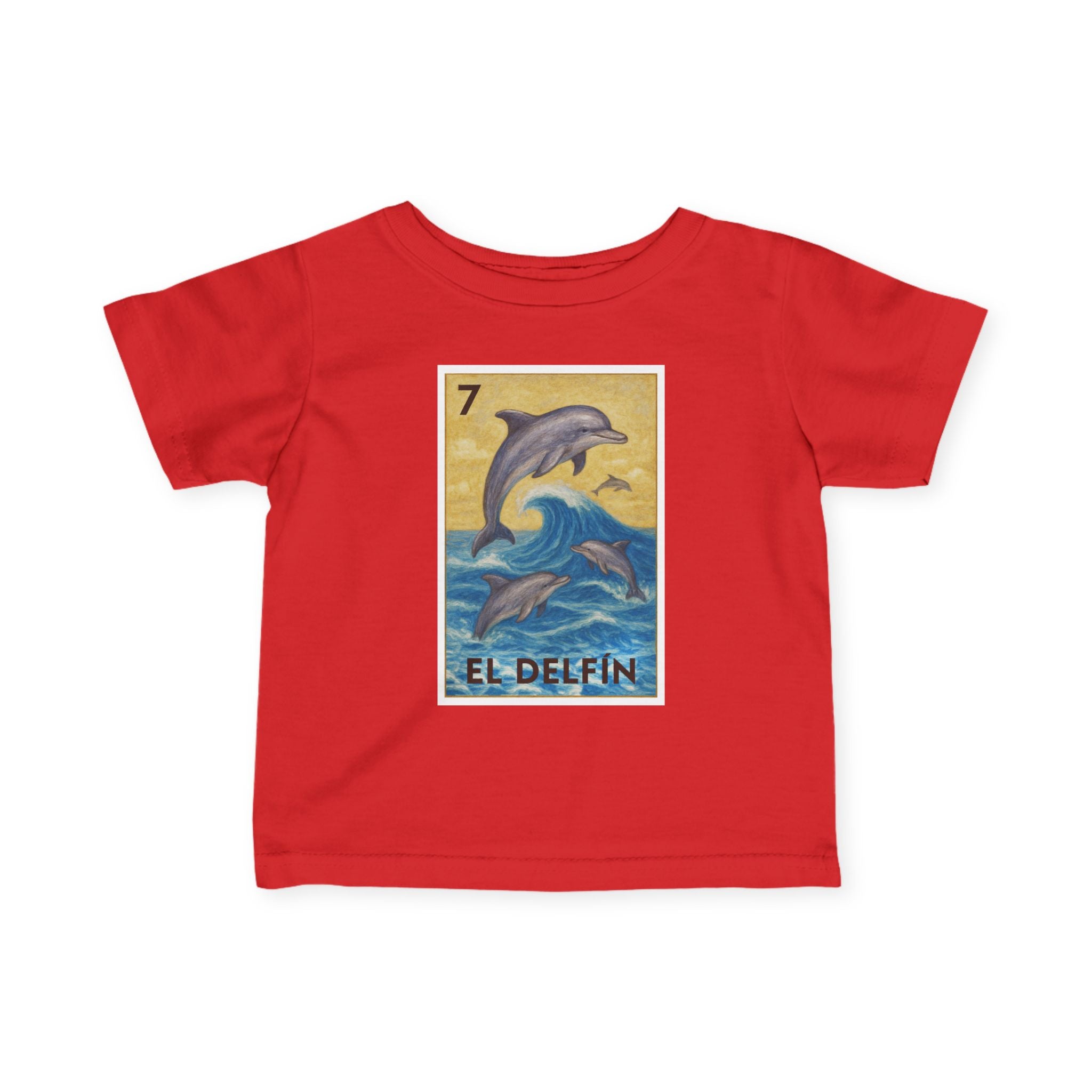 Dolphin Lotería infant cotton t-shirt image 16