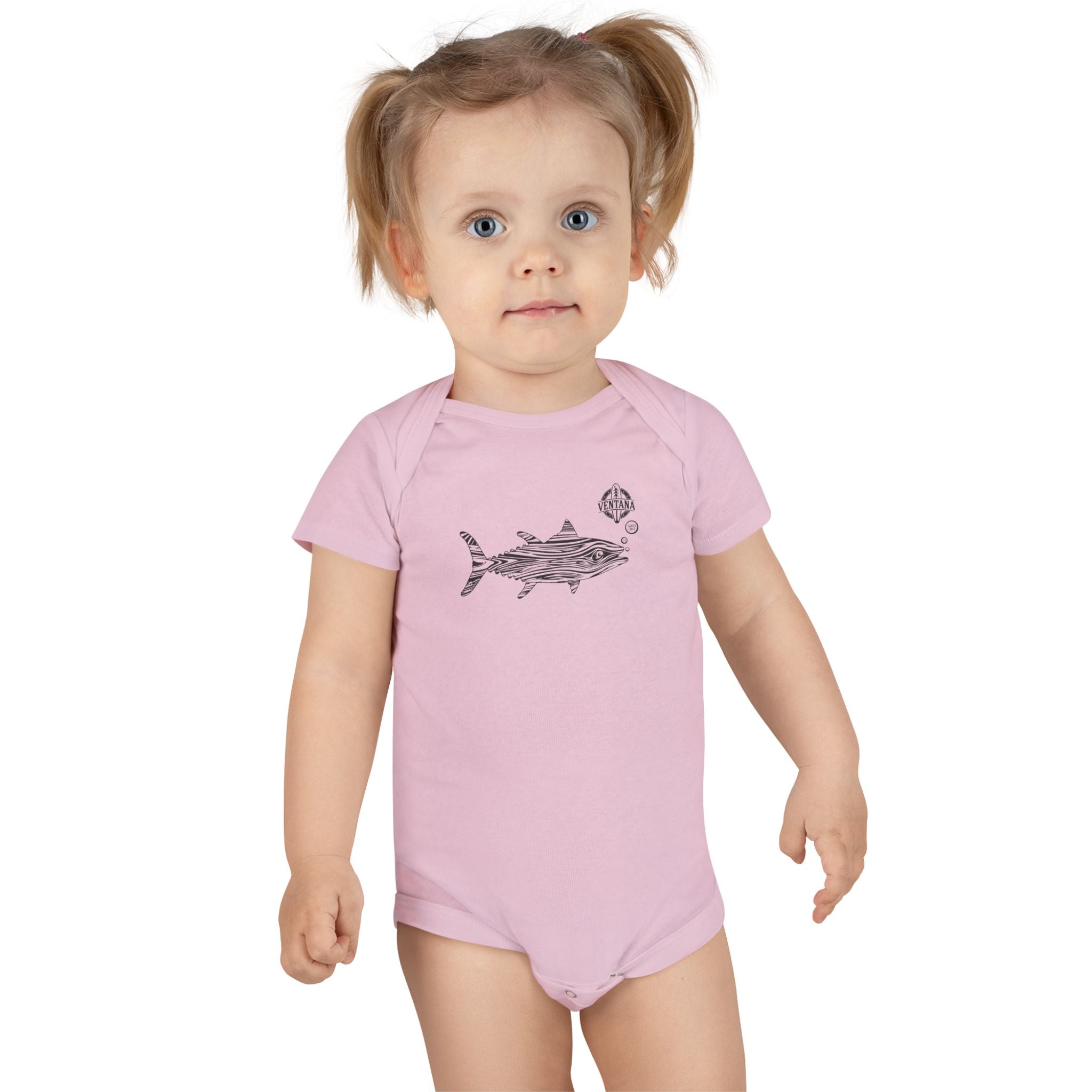Ventana Wooden Tuna baby cotton onesie image 16
