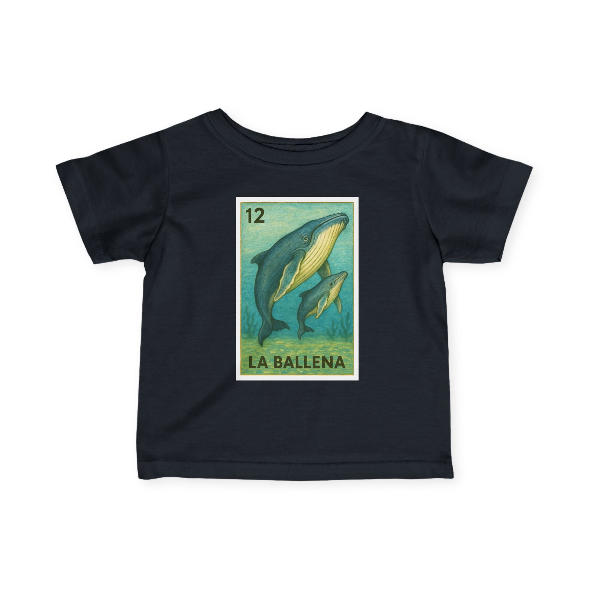 Whale Lotería infant cotton t-shirt image 13