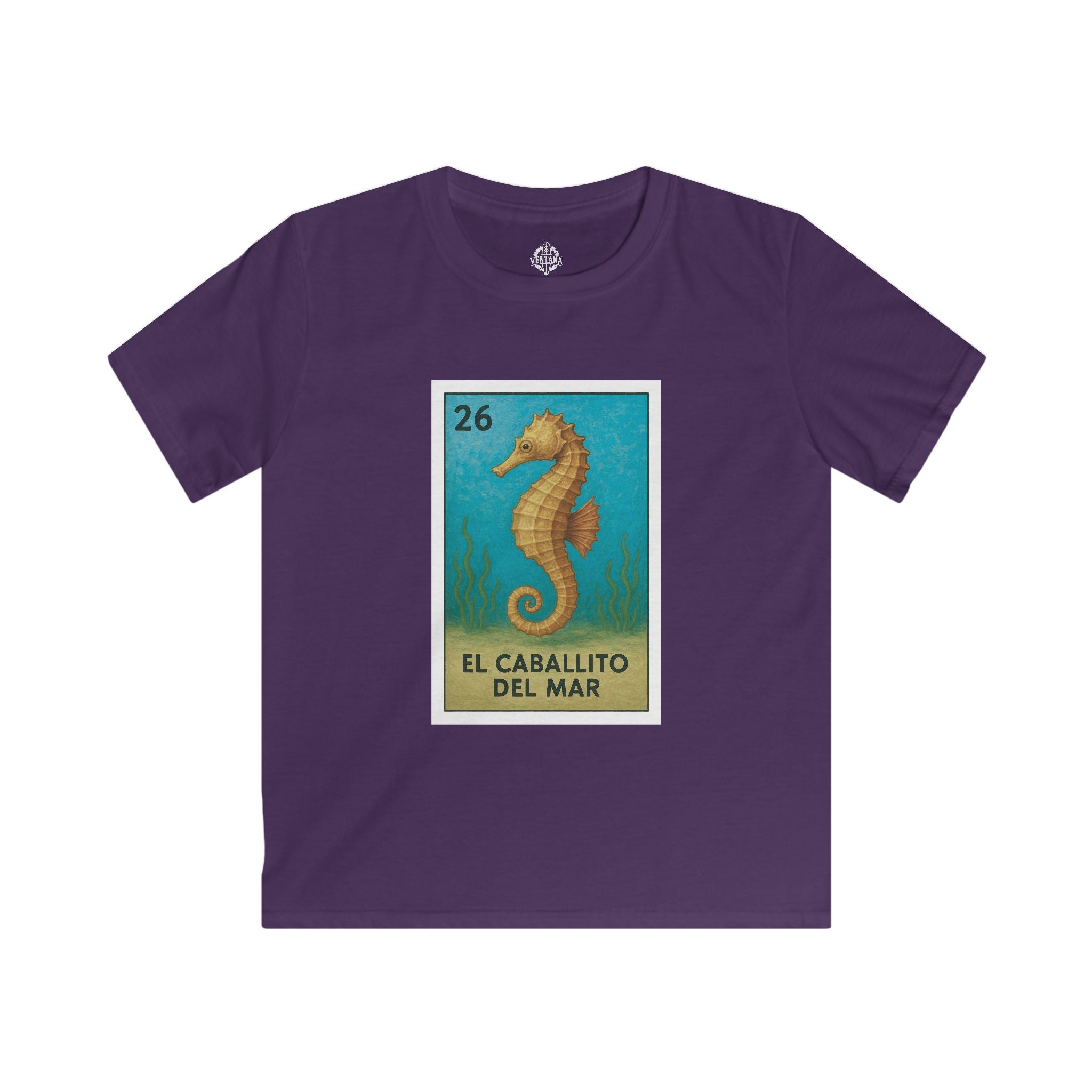 Seahorse Lotería kids soft style t-shirt image 11