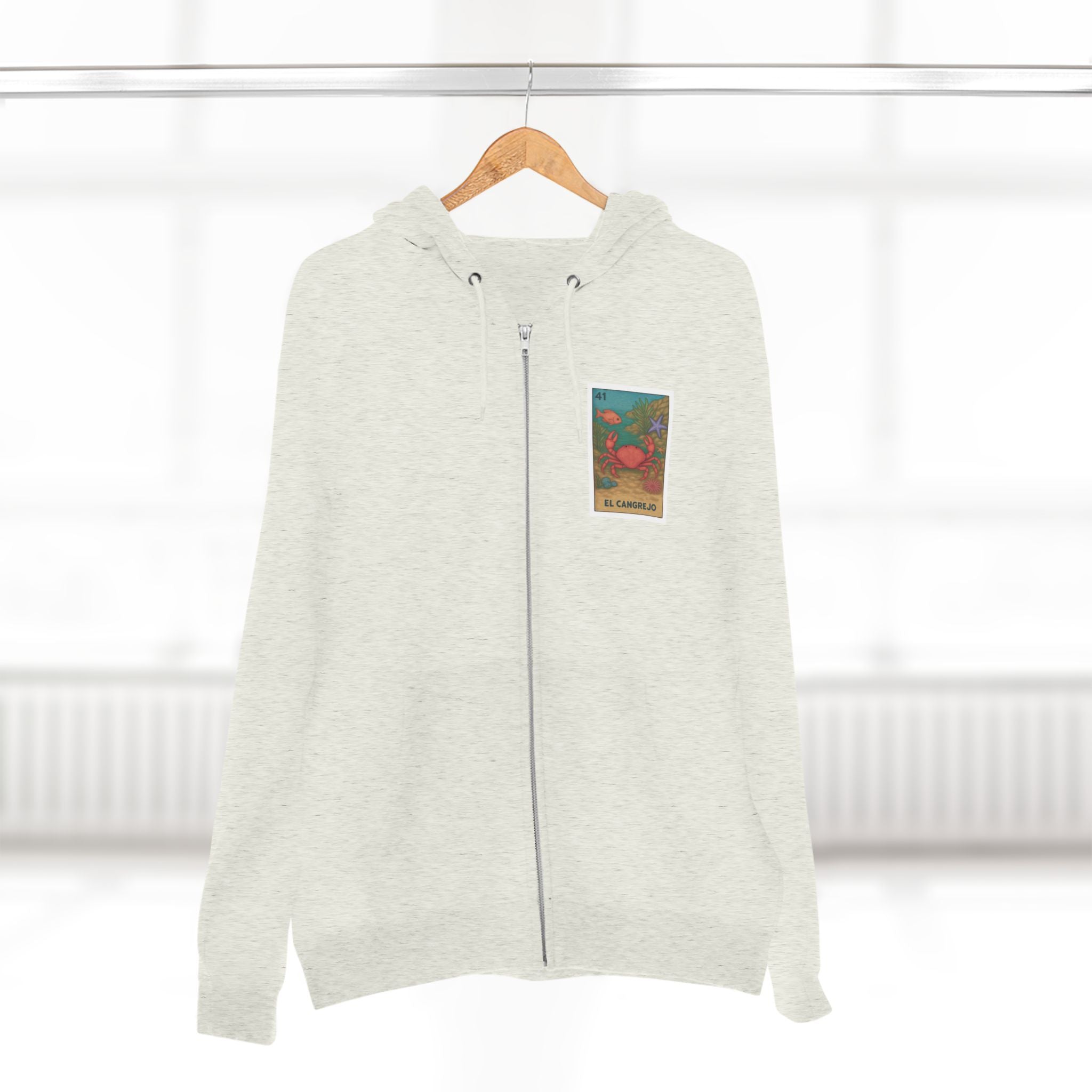 Crab Lotería Zip Hoodie