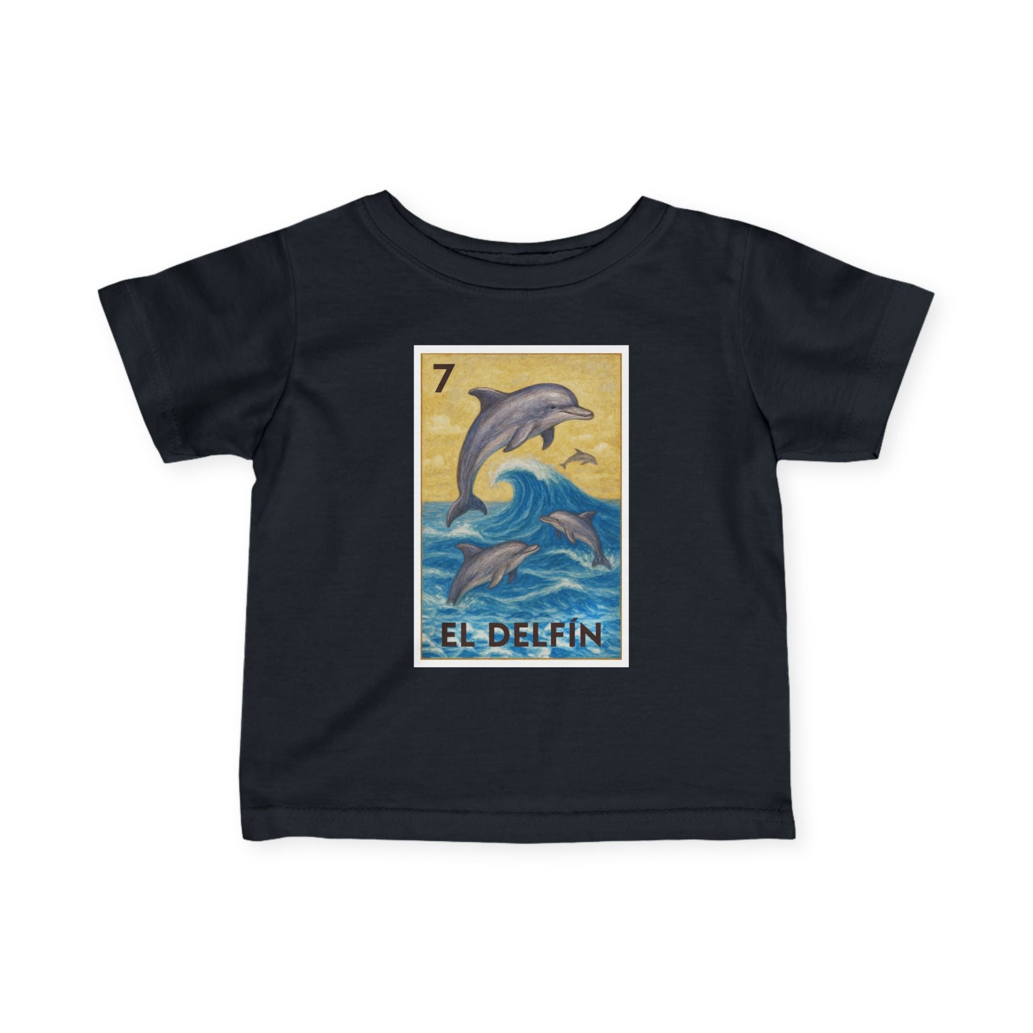 Dolphin Lotería infant cotton t-shirt image 13