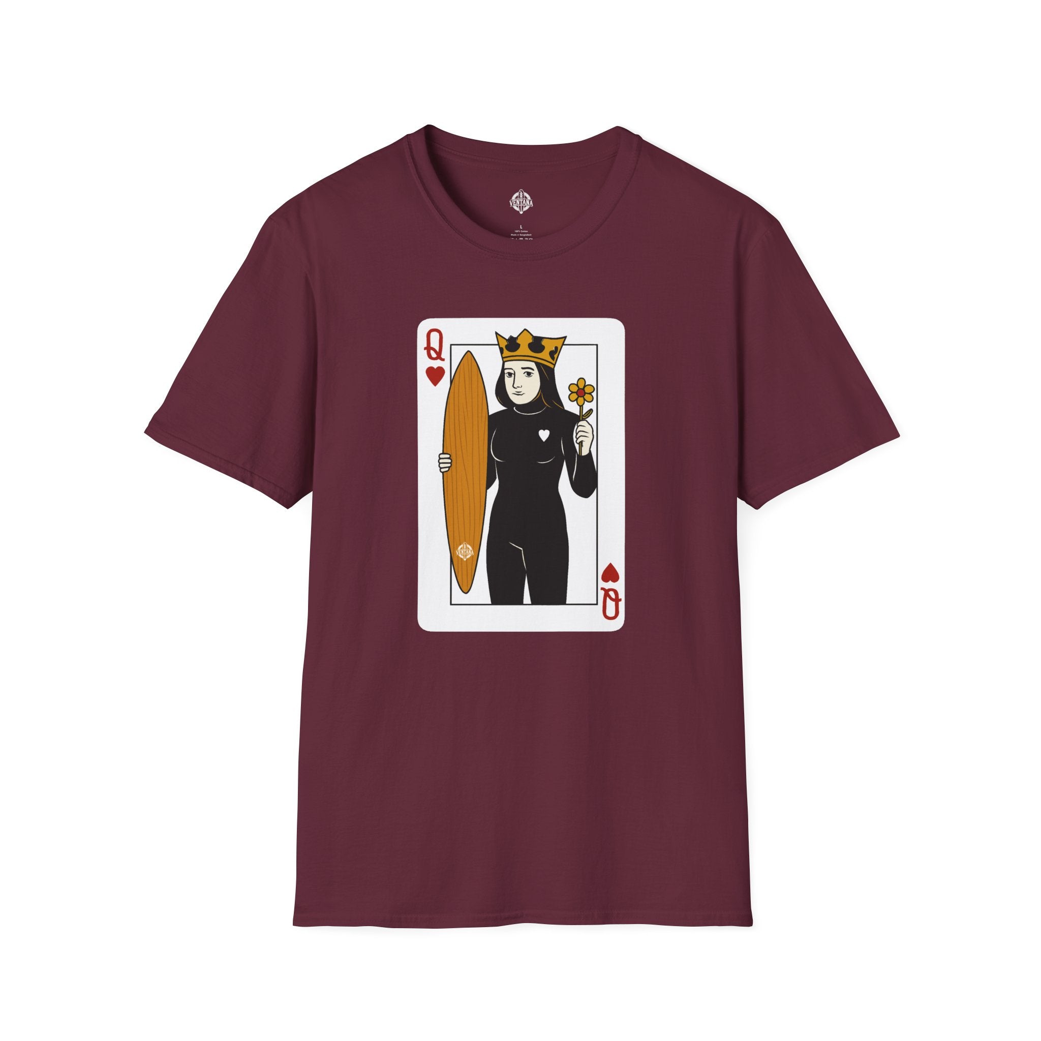 Queen of Hearts Surfer cotton t-shirt image 7