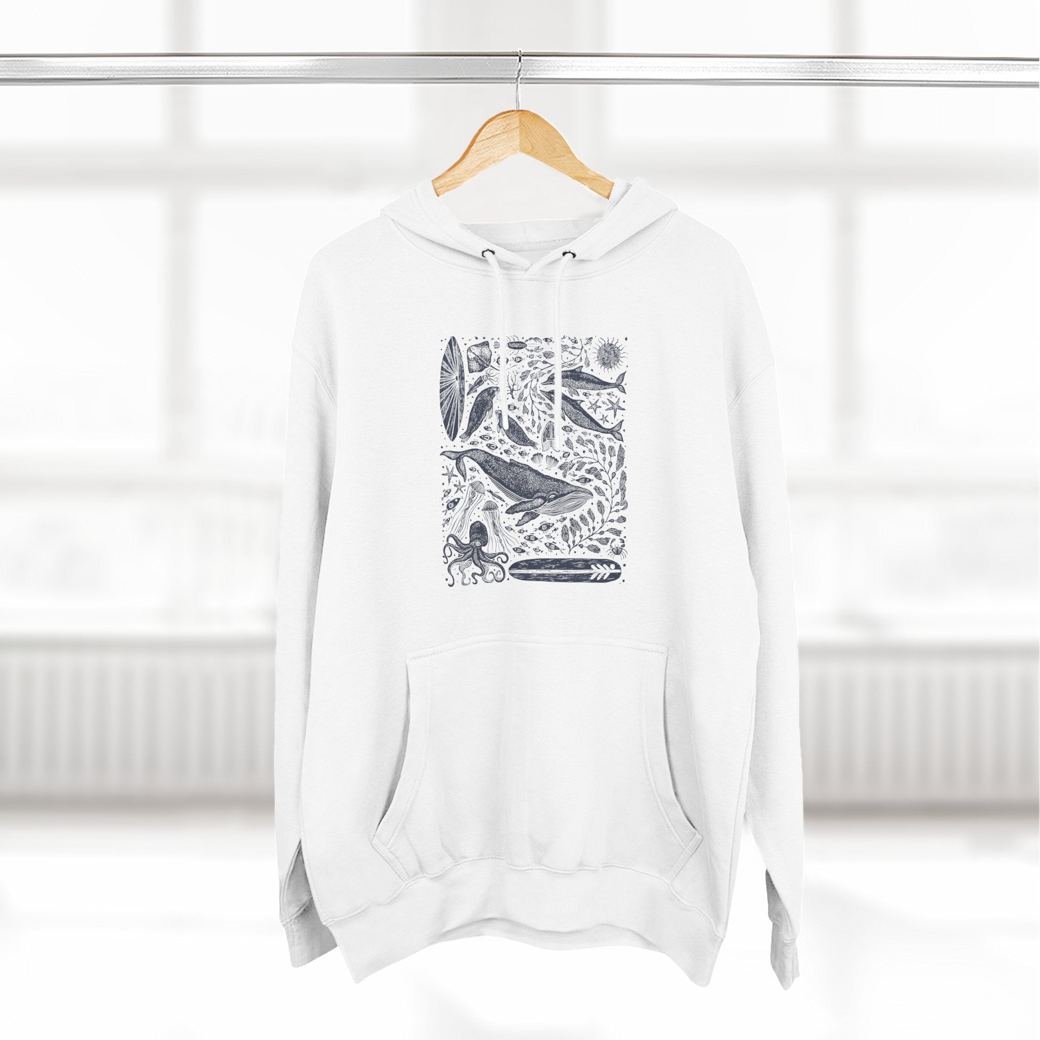 Ventana Marine Life by Lili Arnold fleece hoodie image 12