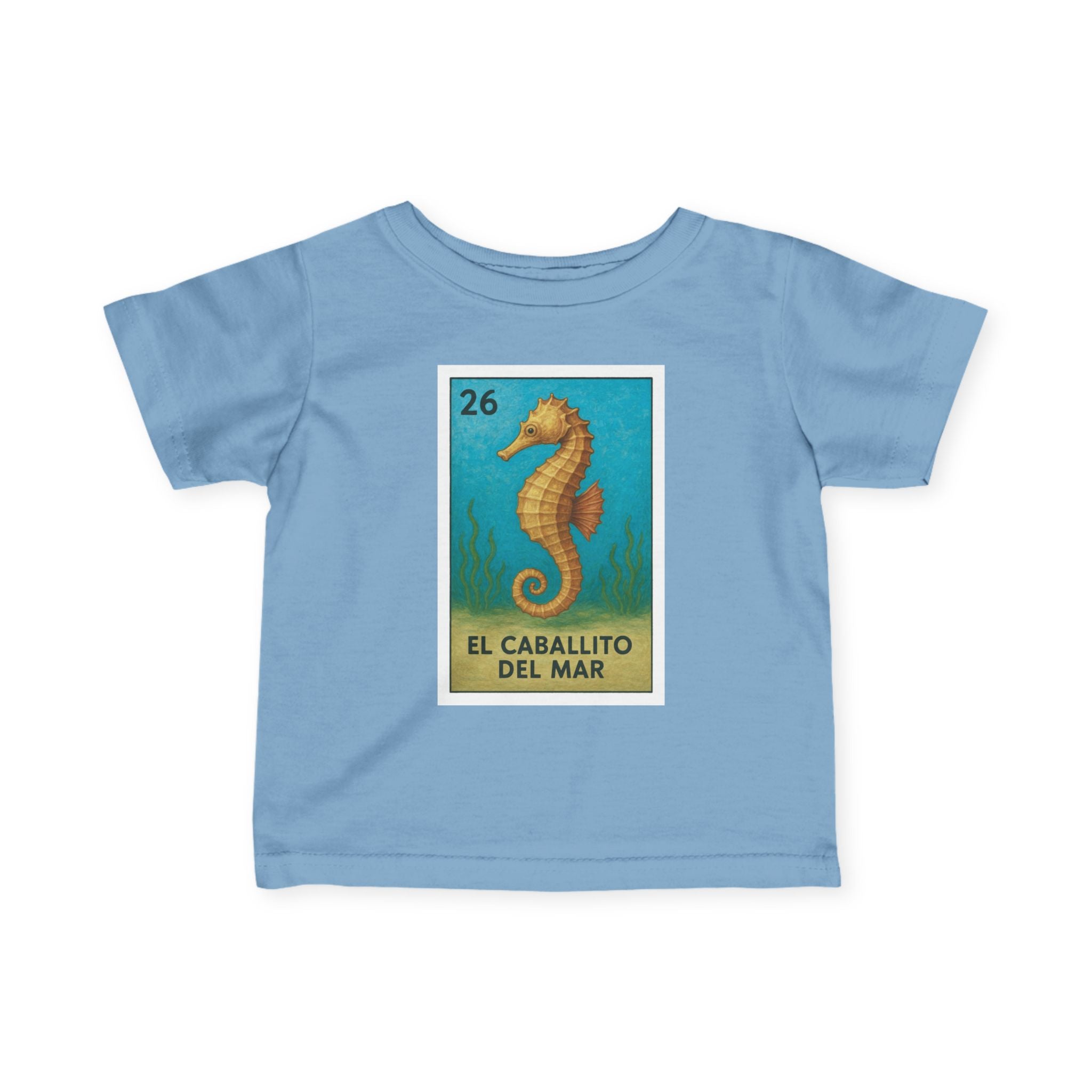 Seahorse Lotería infant cotton t-shirt image 1