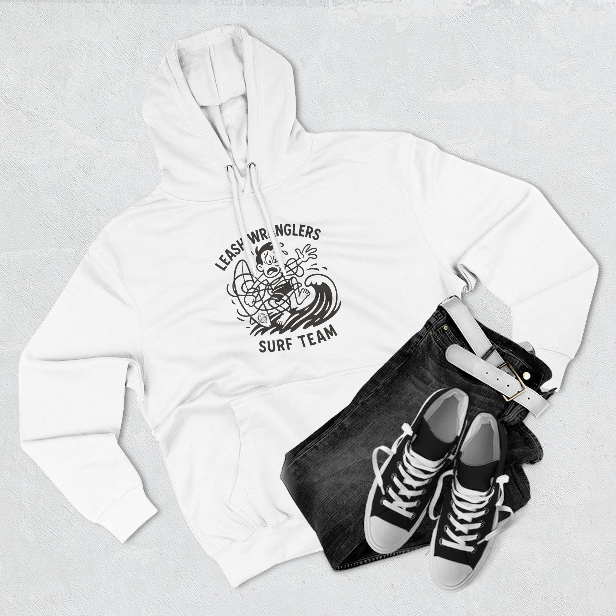 Leash Wranglers Surf Team fleece hoodie image 12