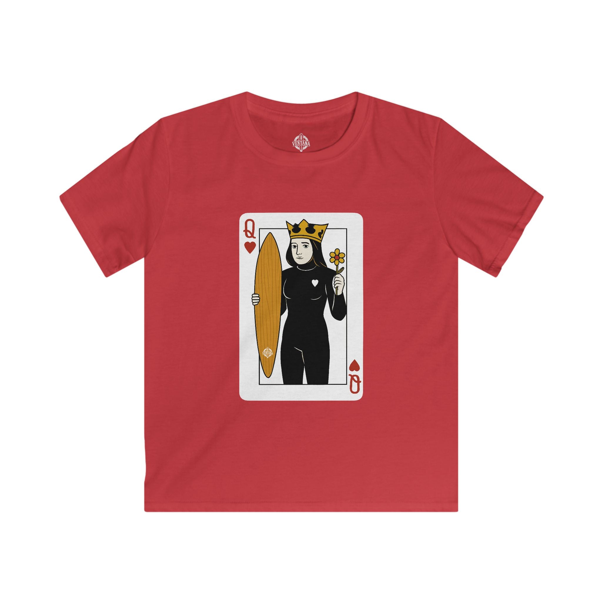 Queen of Hearts Surfer kids soft style t-shirt image 12