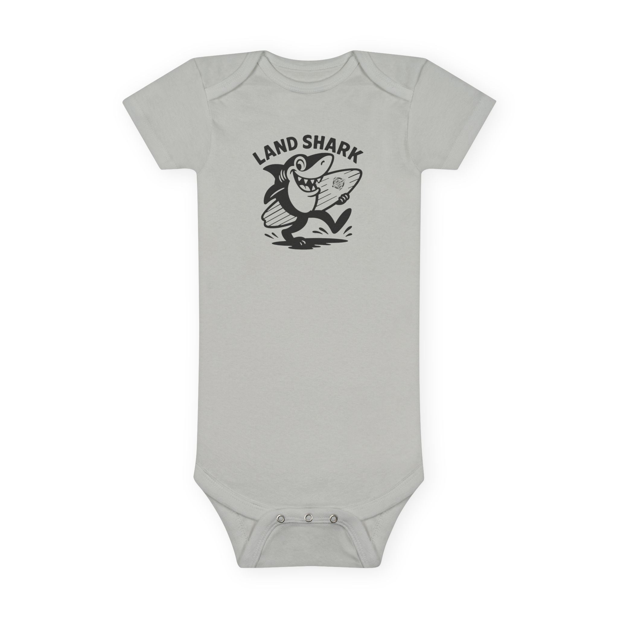 Land Shark - Baby Short Sleeve 100% Cotton Onesie