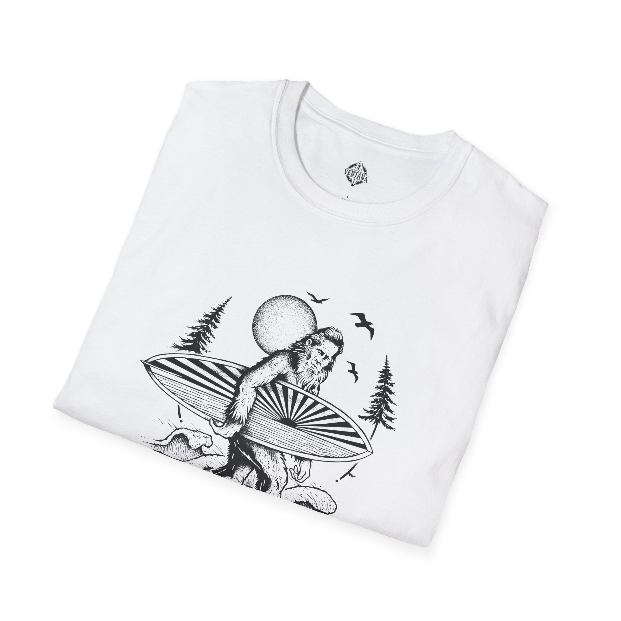 Ventana Surfsquatch by Thiago Bianchini cotton t-shirt image 19