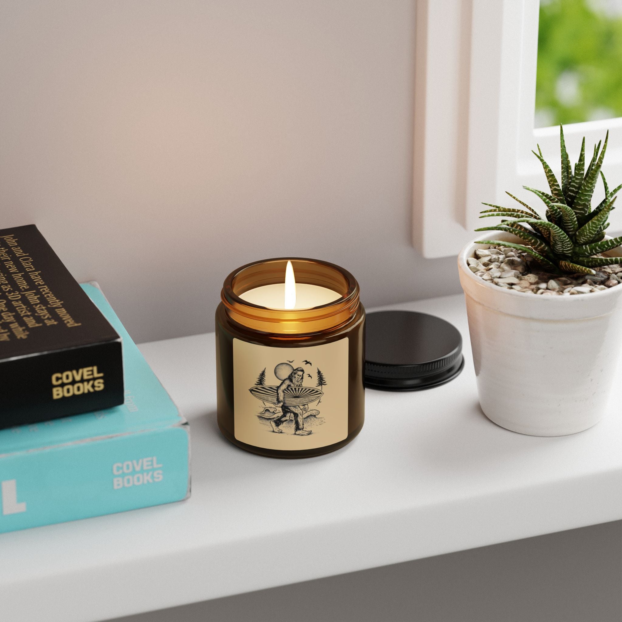 Ventana Surfsquatch by Thiago Bianchini Scented Soy Candle (4oz & 9oz)
