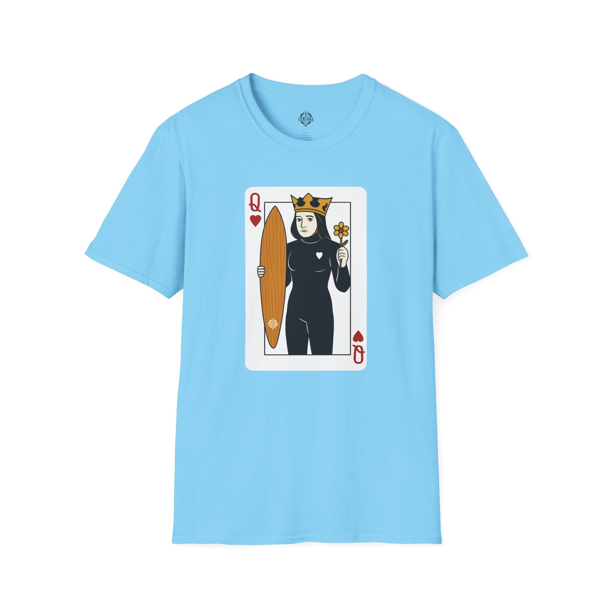 Queen of Hearts Surfer cotton t-shirt image 10