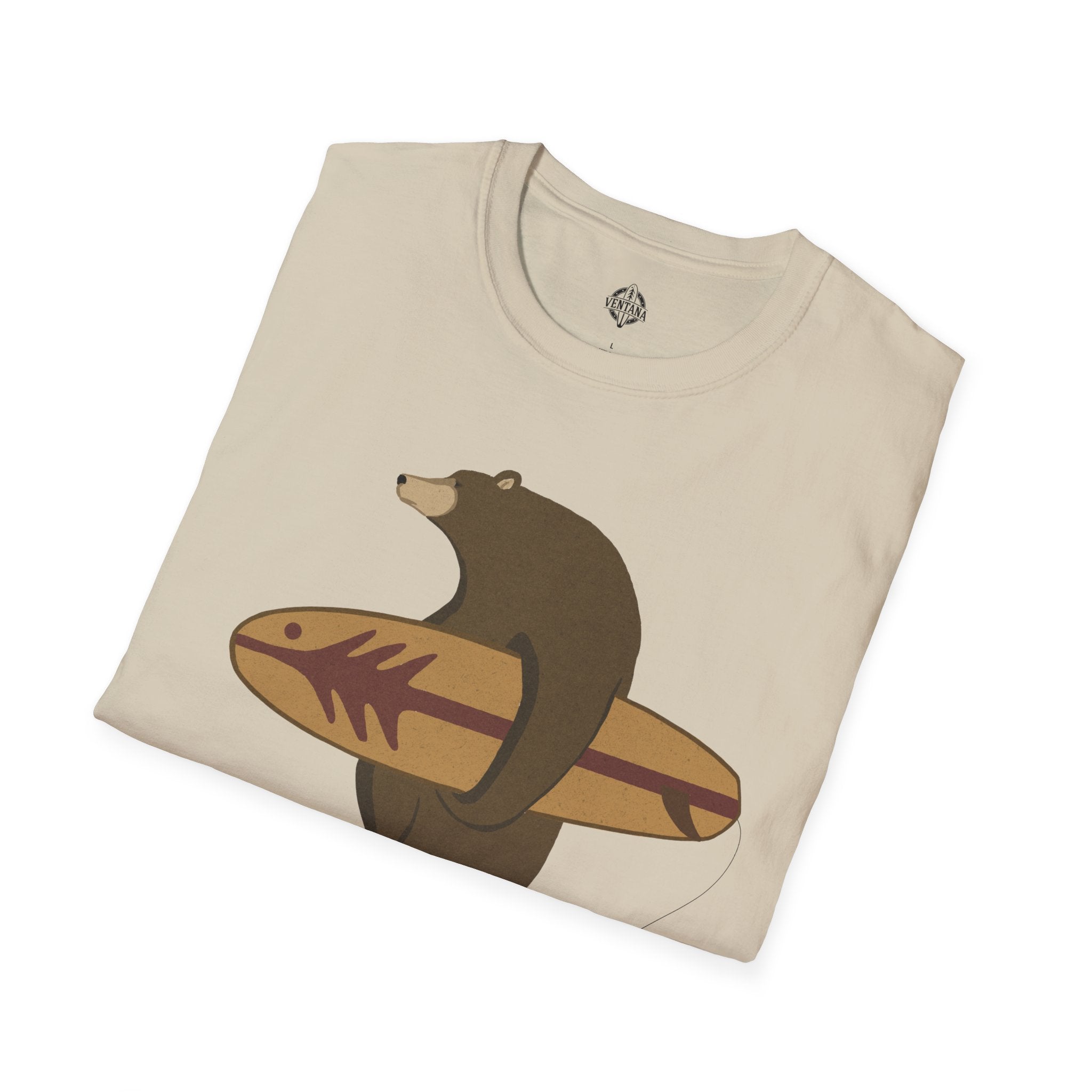 Surfing Grizzly Bear T-Shirt