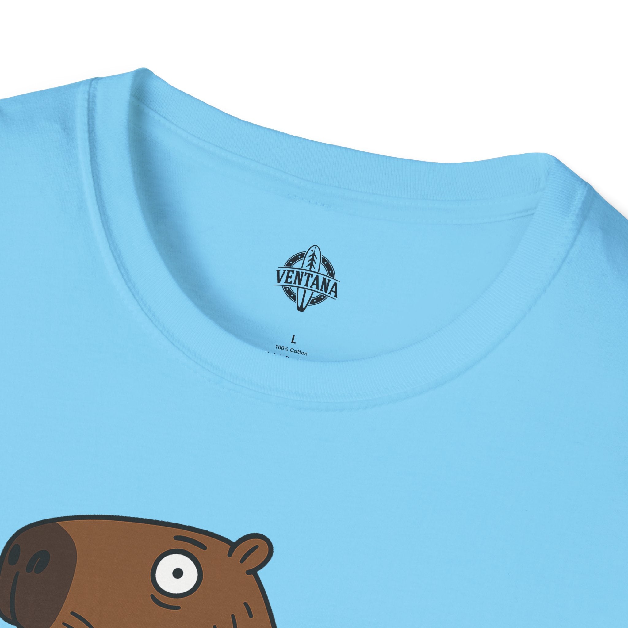 Capybara Surfer Unisex - Soft Style U.S. Cotton T-Shirt