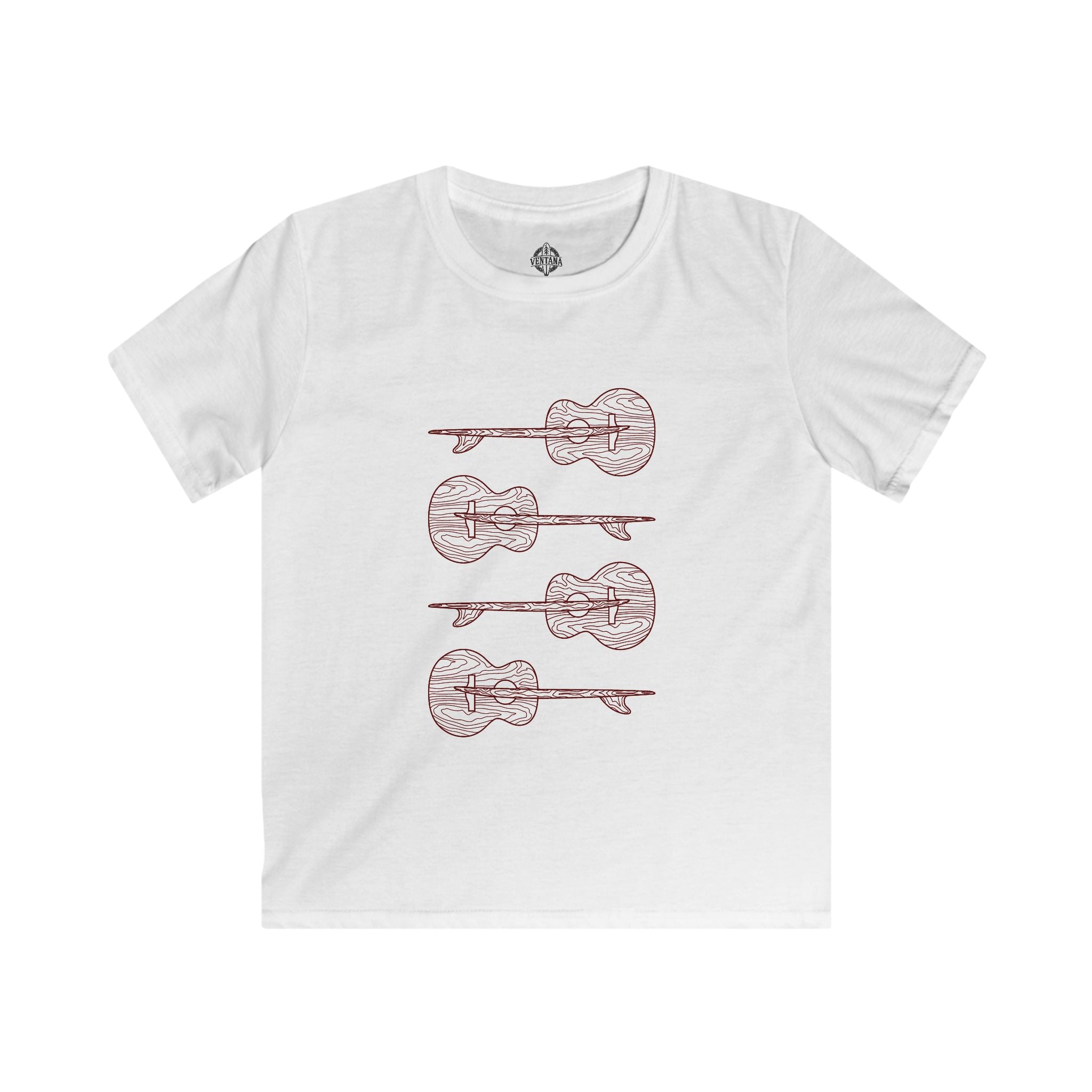 Ventana Santa Cruz Guitar Collab cotton t-shirt image 5