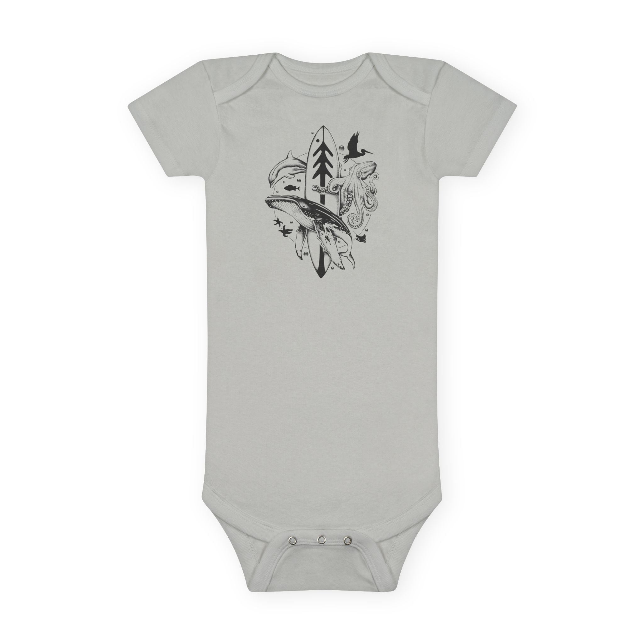 Ventana Monterey Bay by Thiago Bianchini baby cotton onesie image 4