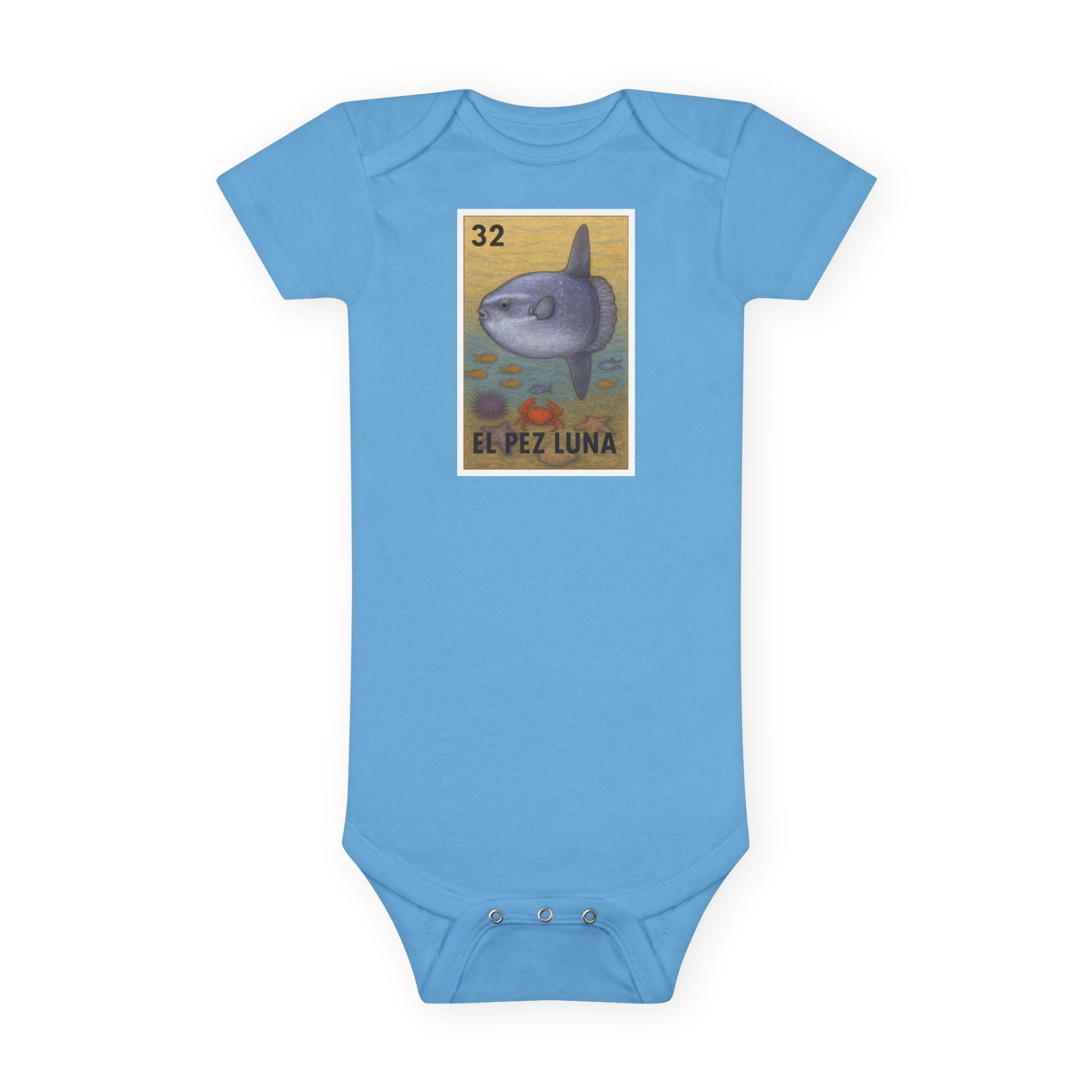 Sunfish Lotería baby cotton onesie image 1