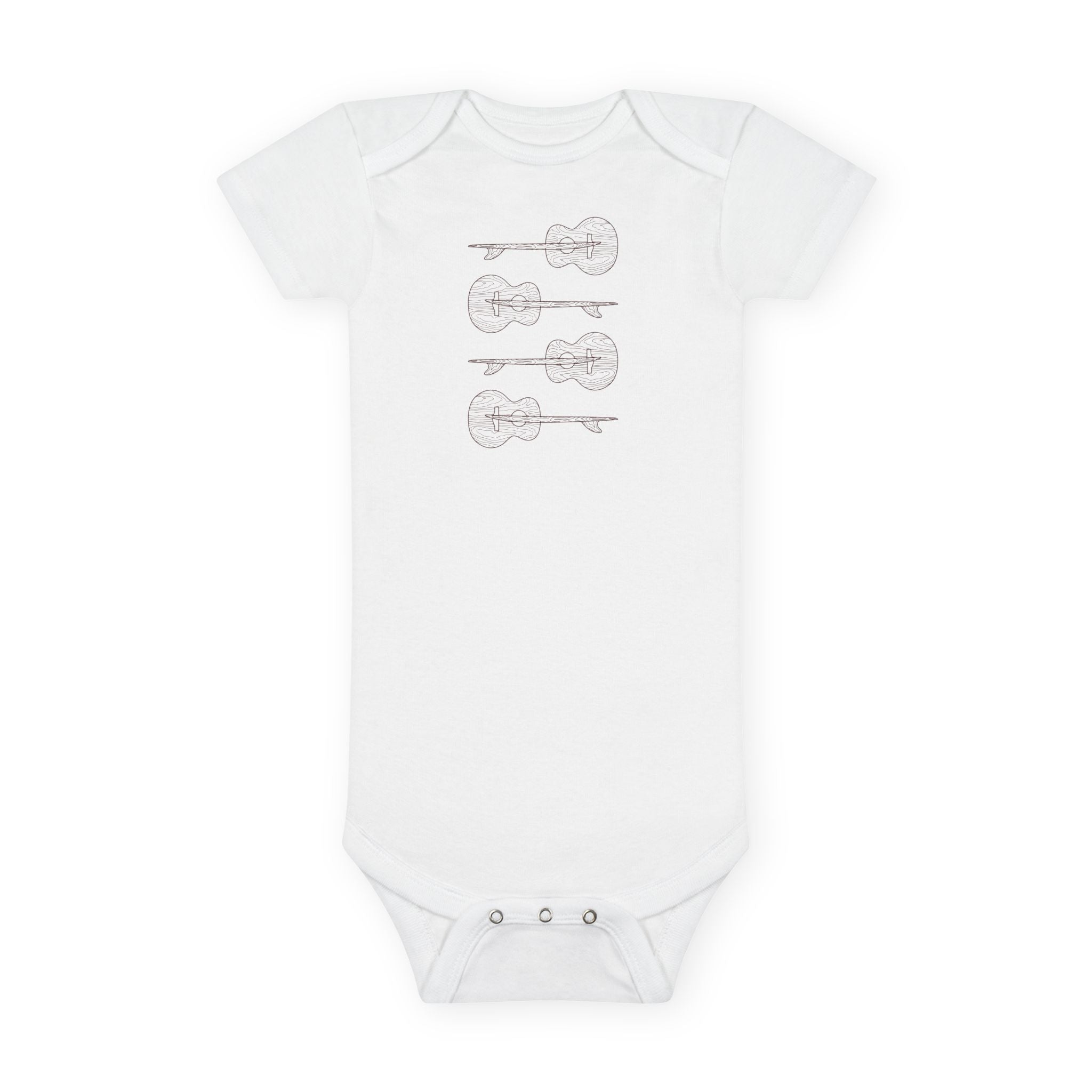 Ventana Santa Cruz Guitar Collab baby cotton onesie image 3