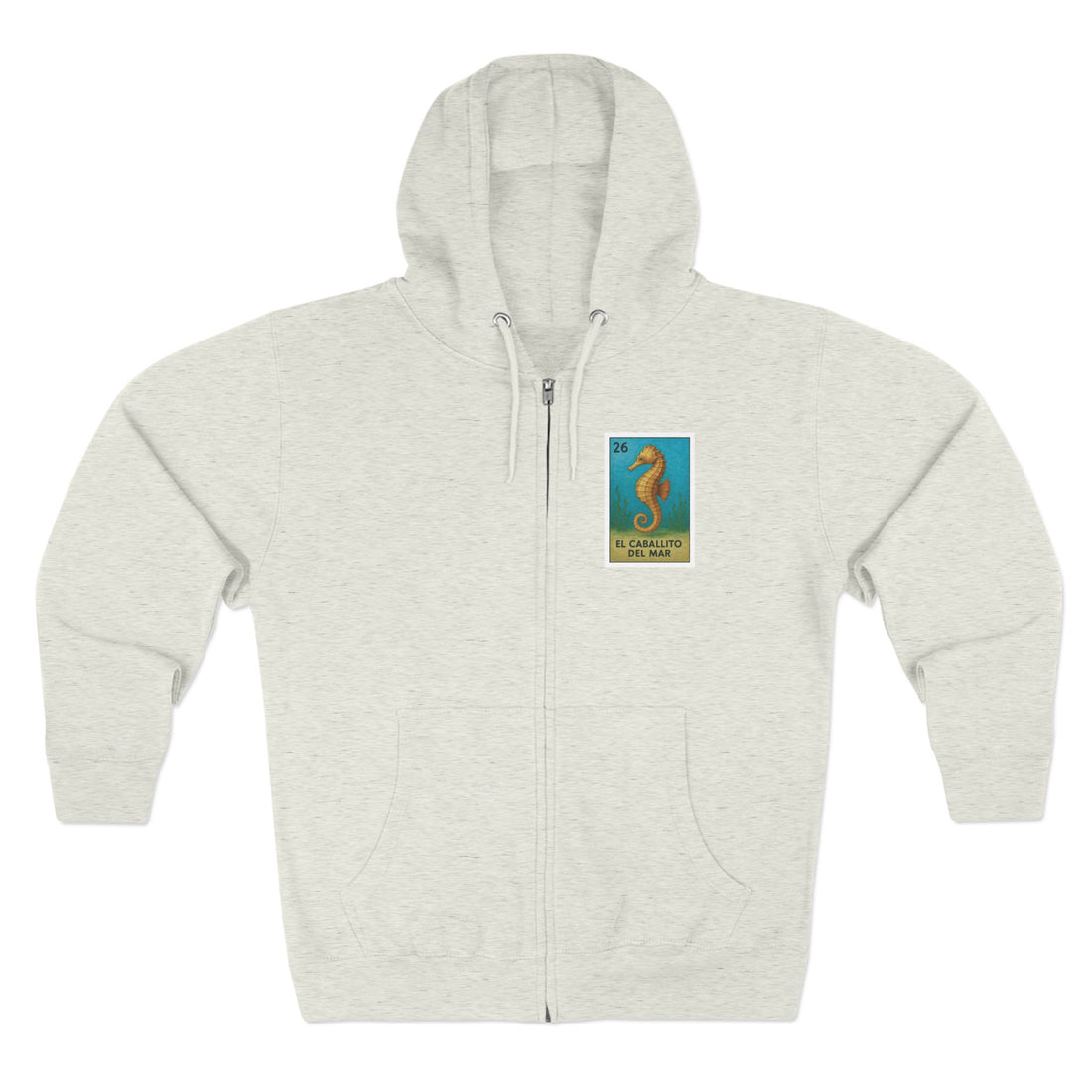 Seahorse Lotería zip fleece hoodie image 2