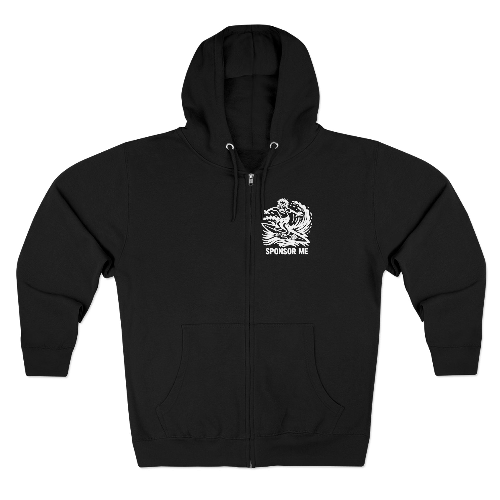 Sponsor Me Unisex - Zip Cotton Blend Fleece Hoodie