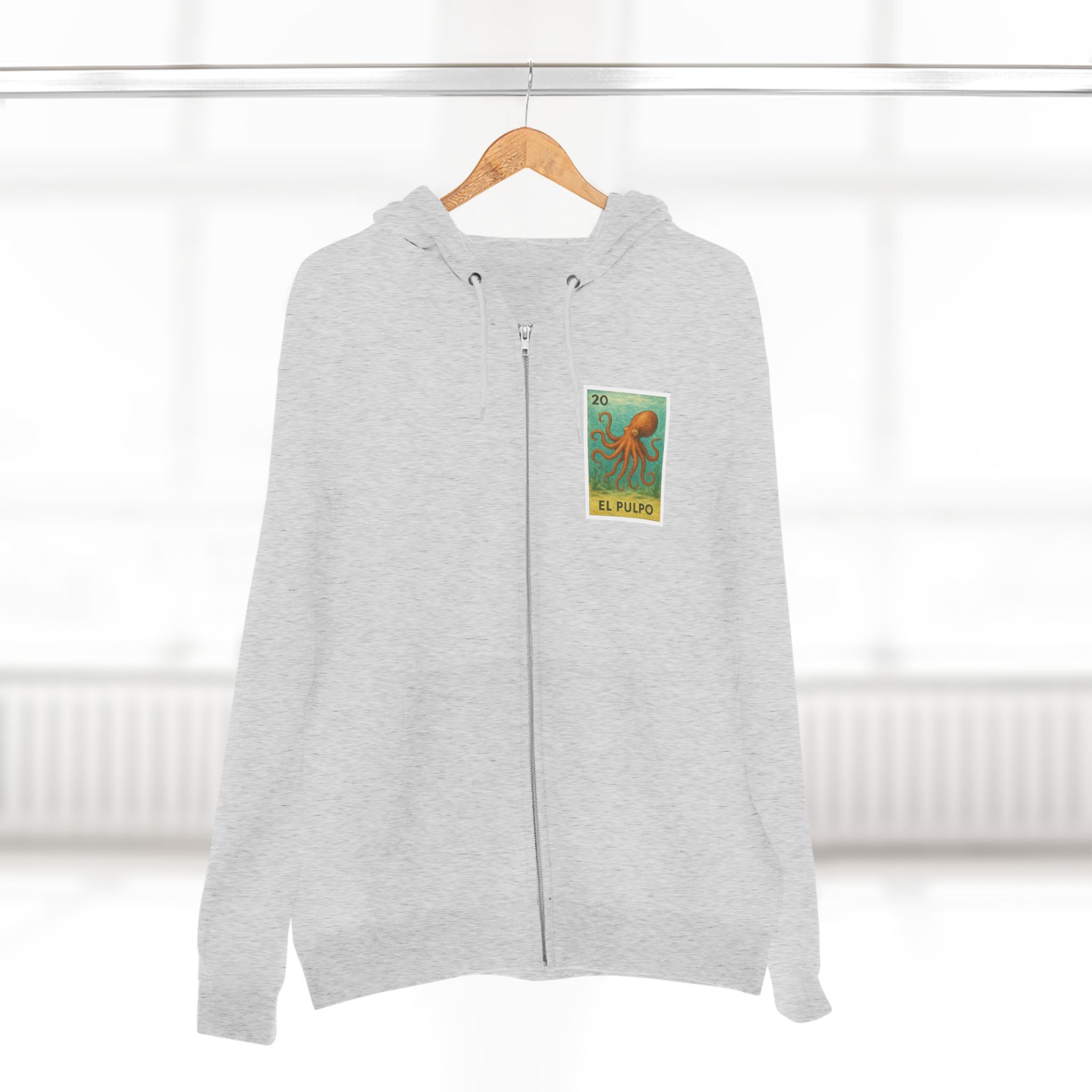 Octopus Lotería zip fleece hoodie image 9