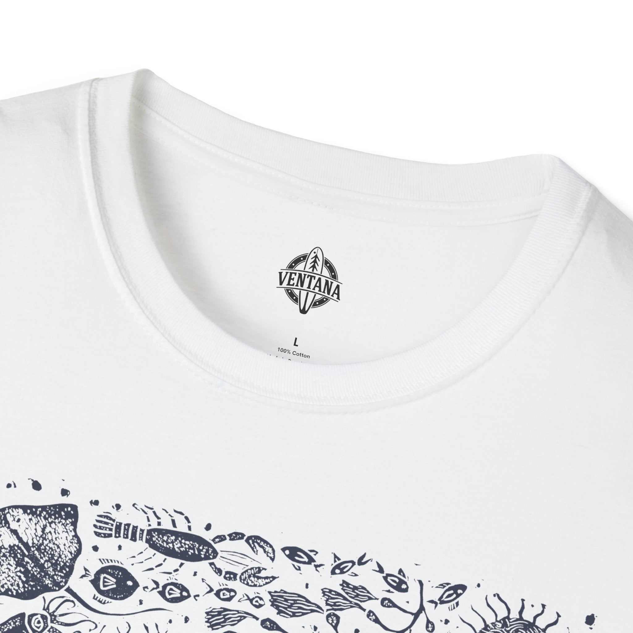 Ventana Marine Life by Lili Arnold cotton t-shirt image 18