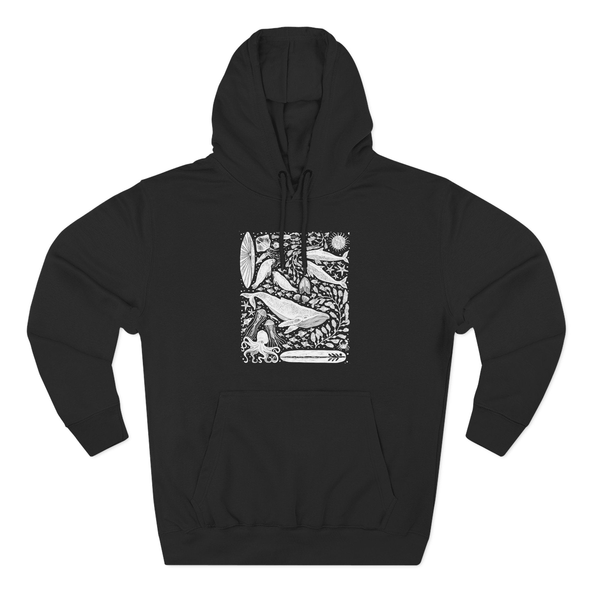 Ventana Marine Life by Lili Arnold fleece hoodie image 3