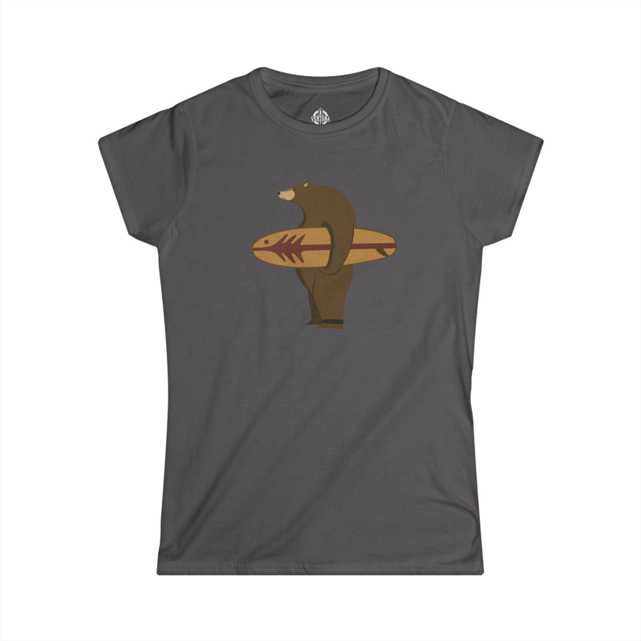 Surfing Grizzly Bear by Fabian Lavater women&