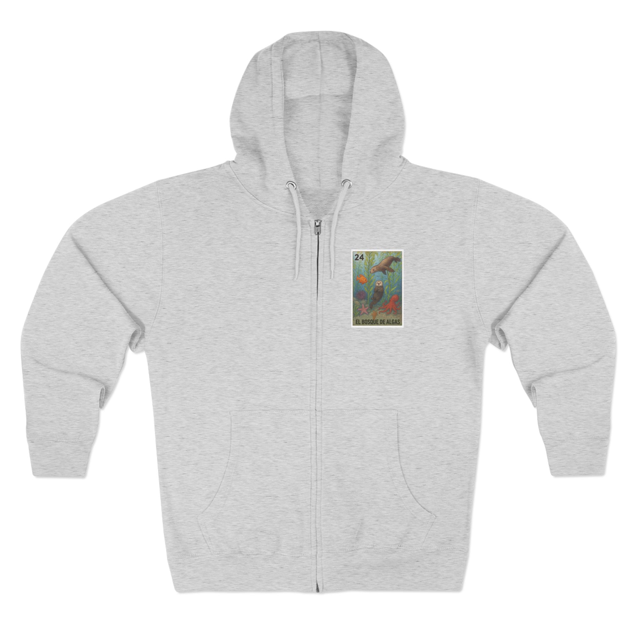 Kelp Forest Lotería zip fleece hoodie image 5