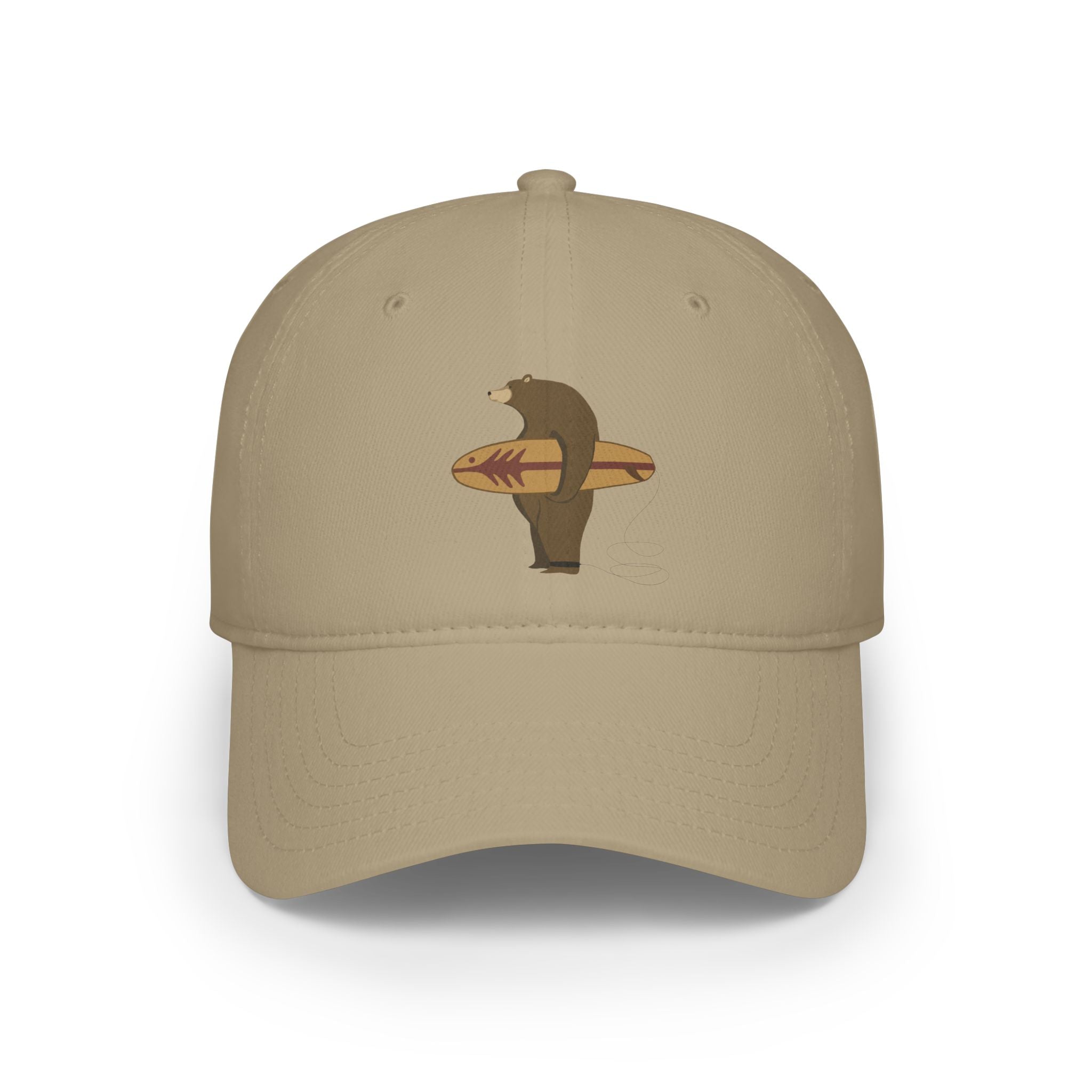 Surfing Grizzly Bear by Fabian Lavater baseball cap image 2