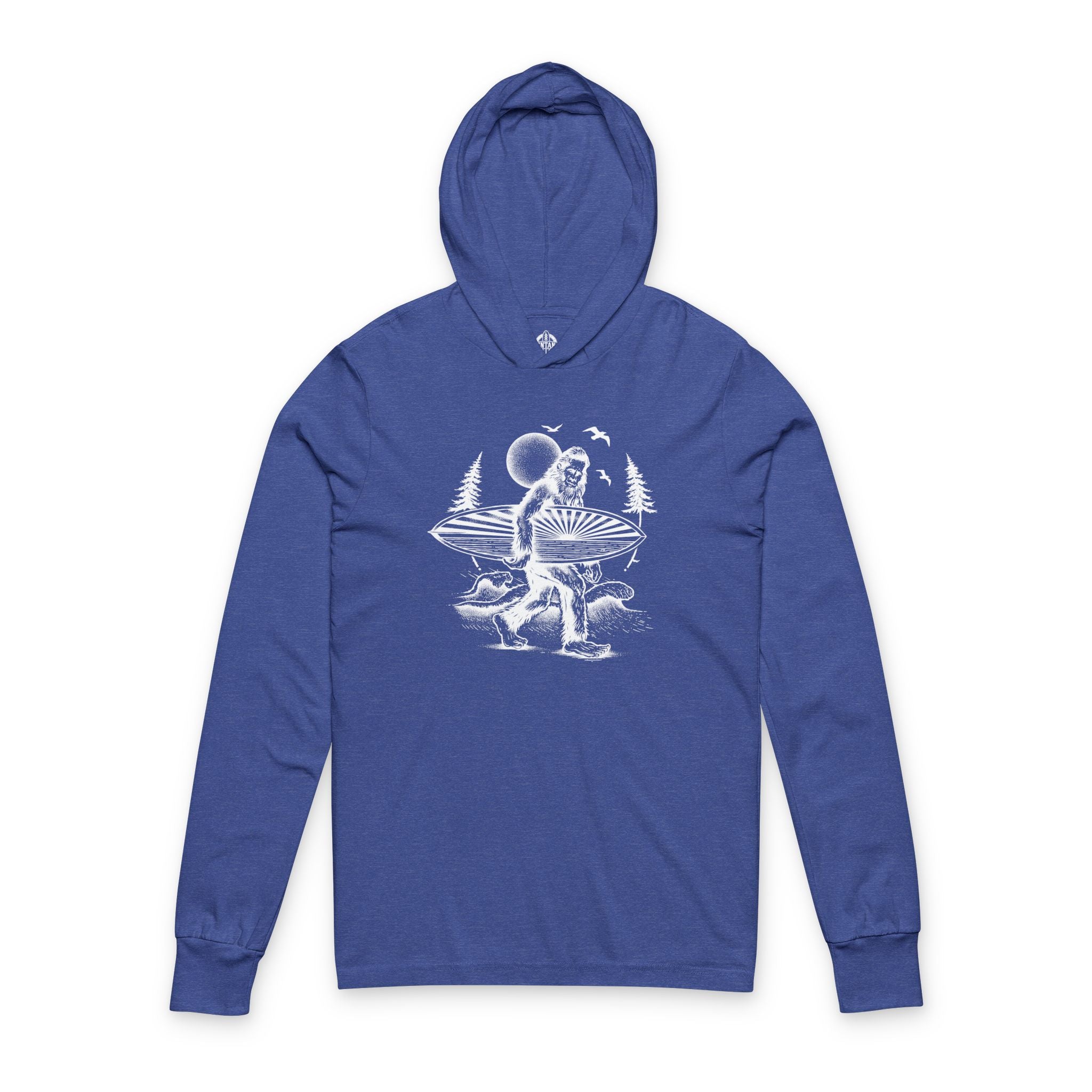 Ventana Surfsquatch by Thiago Bianchini cotton hooded long sleeve t-shirt image 6