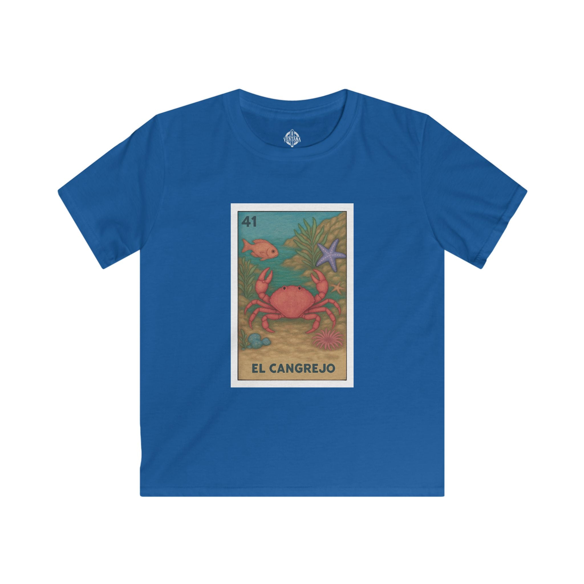 Crab Lotería kids soft style t-shirt image 10