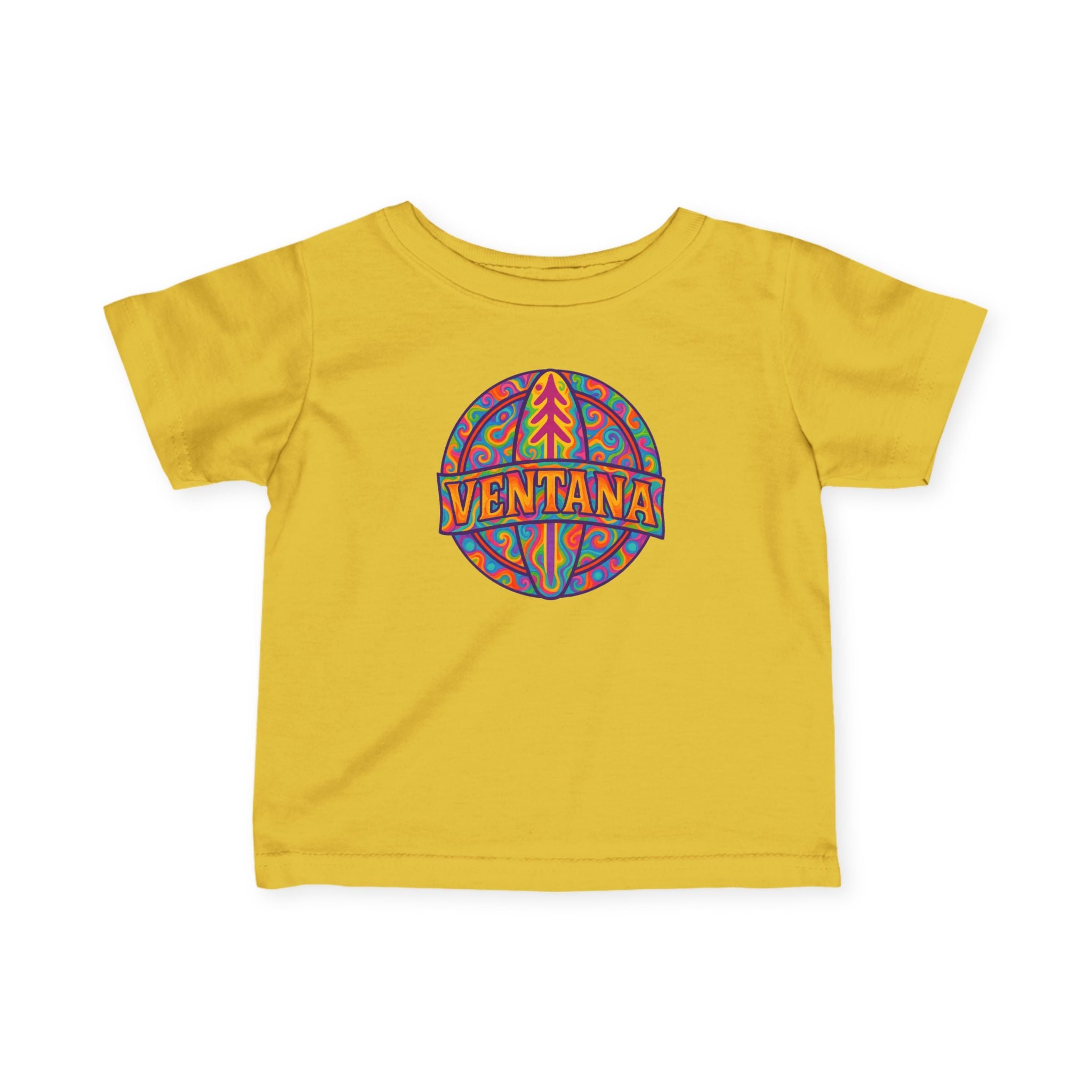 Ventana Psychedelic Treefish Logo infant cotton t-shirt image 7