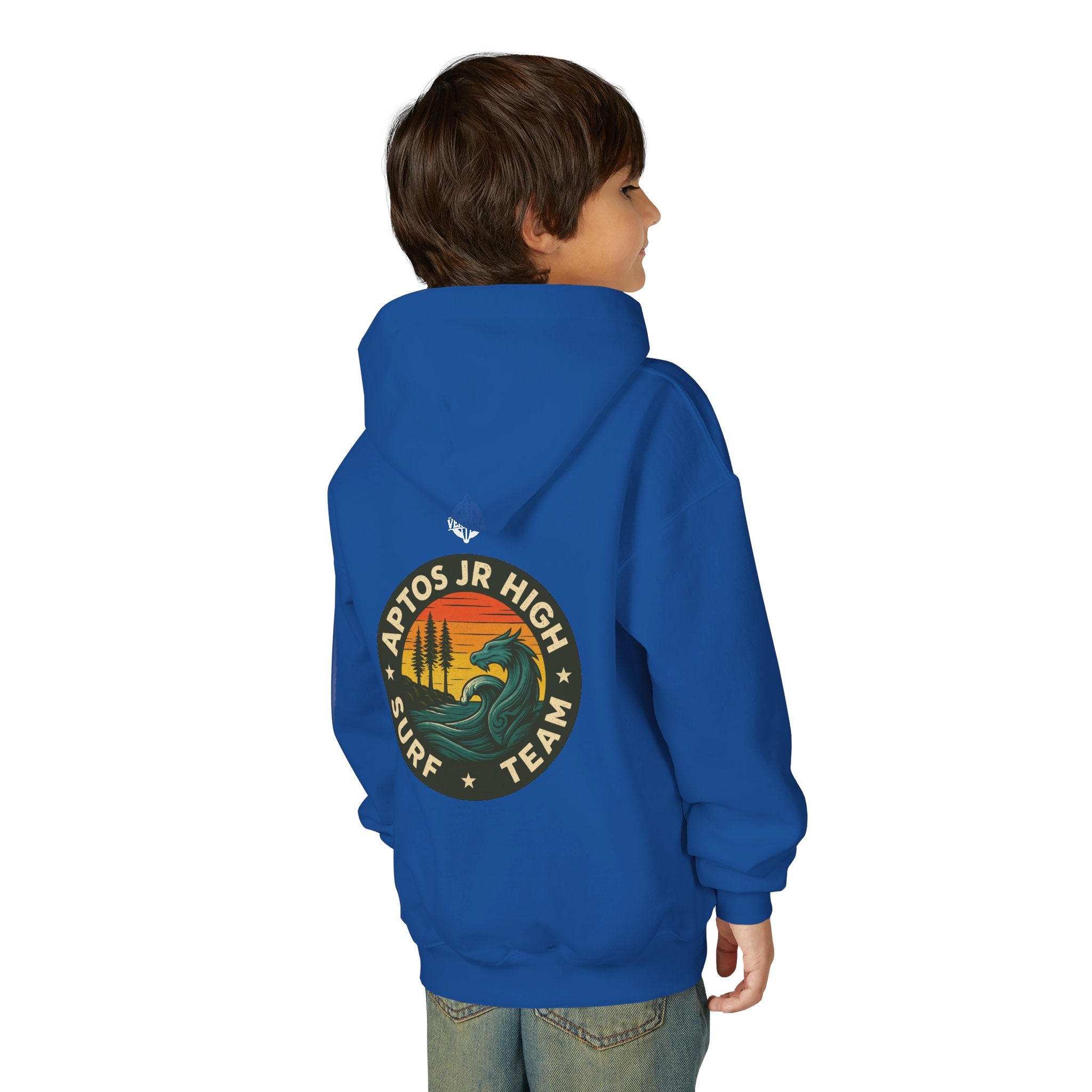 Aptos Jr High Surf Team Youth Pull-Over Hoodie - Heavy Blend Sweatshirt