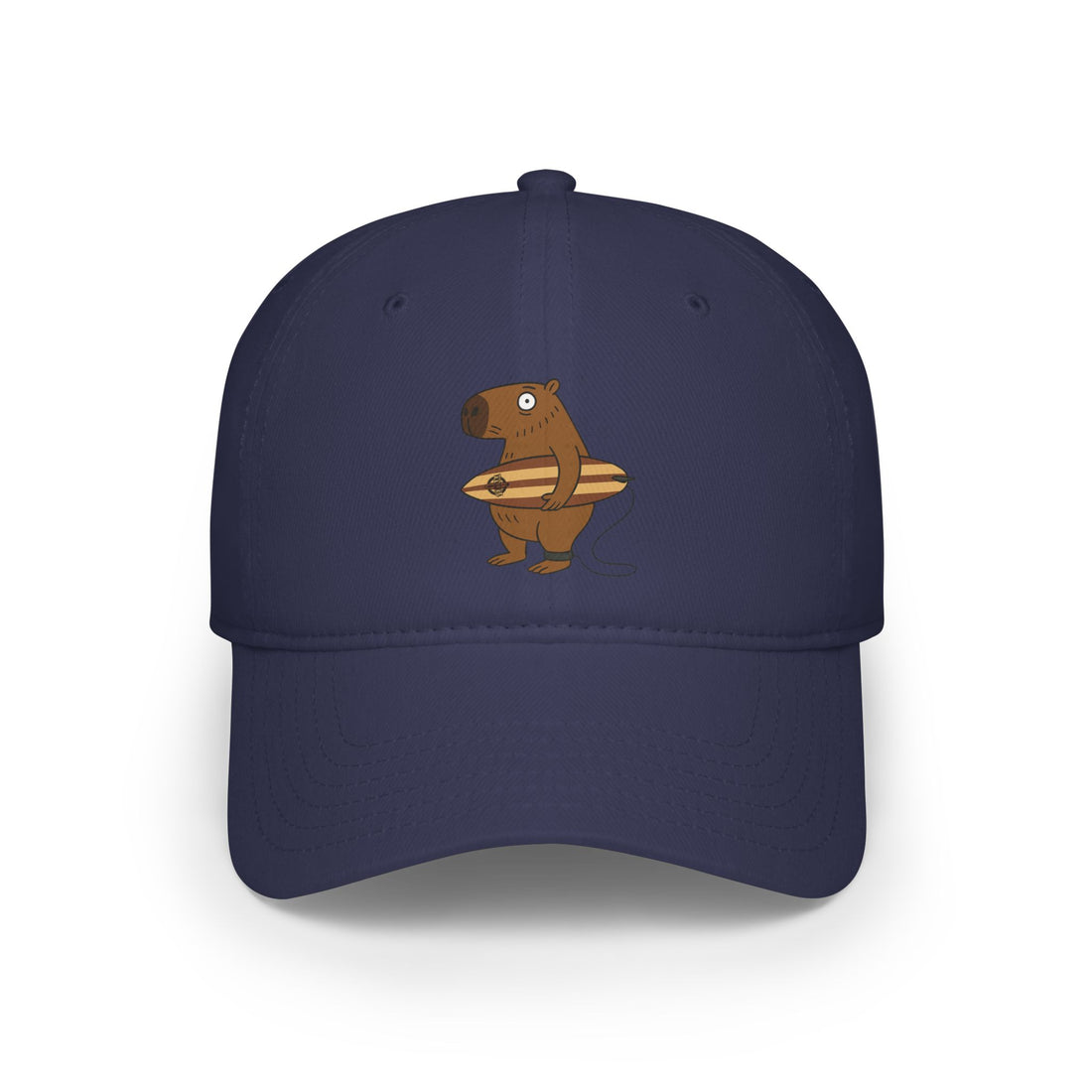 Capybara Surfer - 100% Cotton Baseball Cap