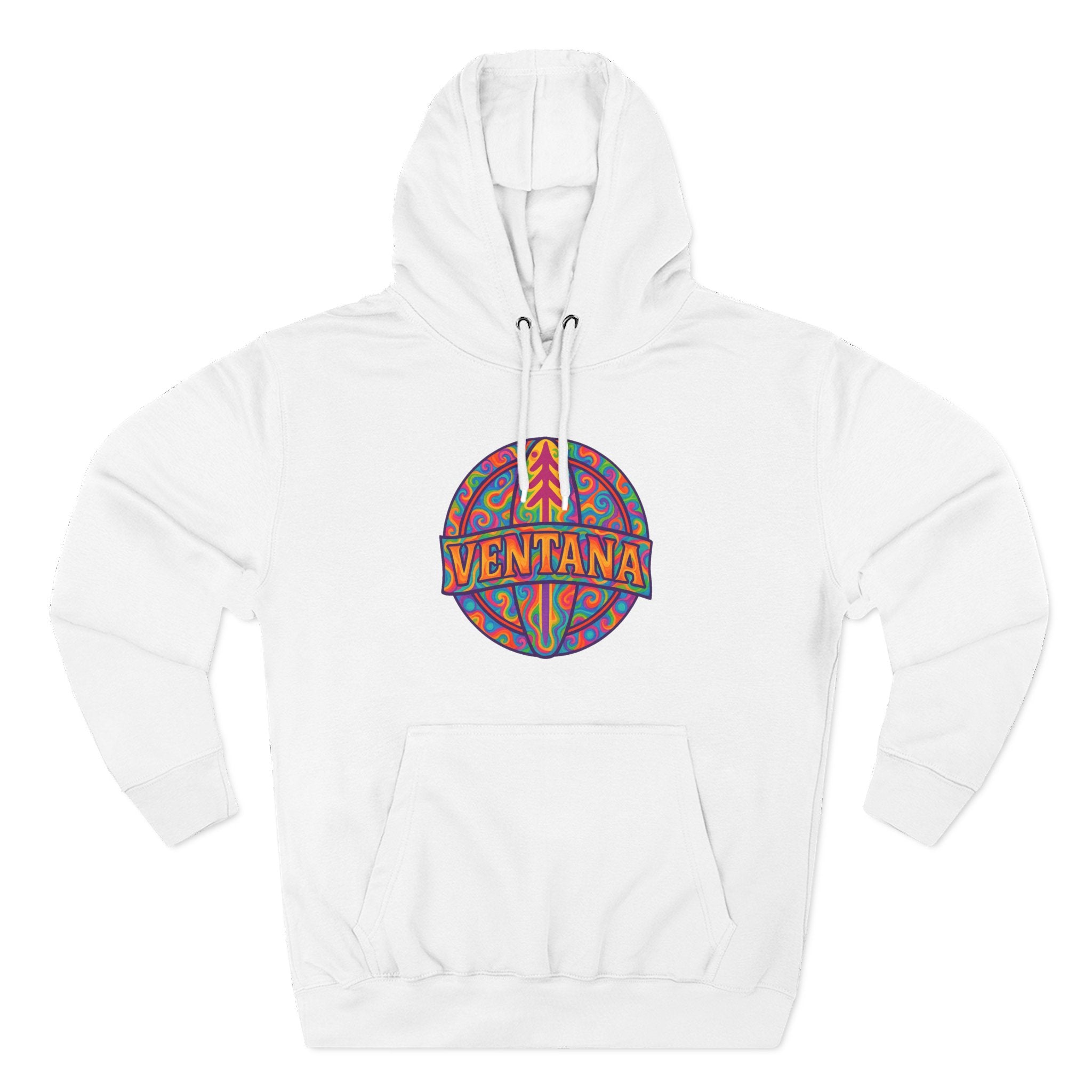 Ventana Psychedelic Treefish Logo fleece hoodie image 3