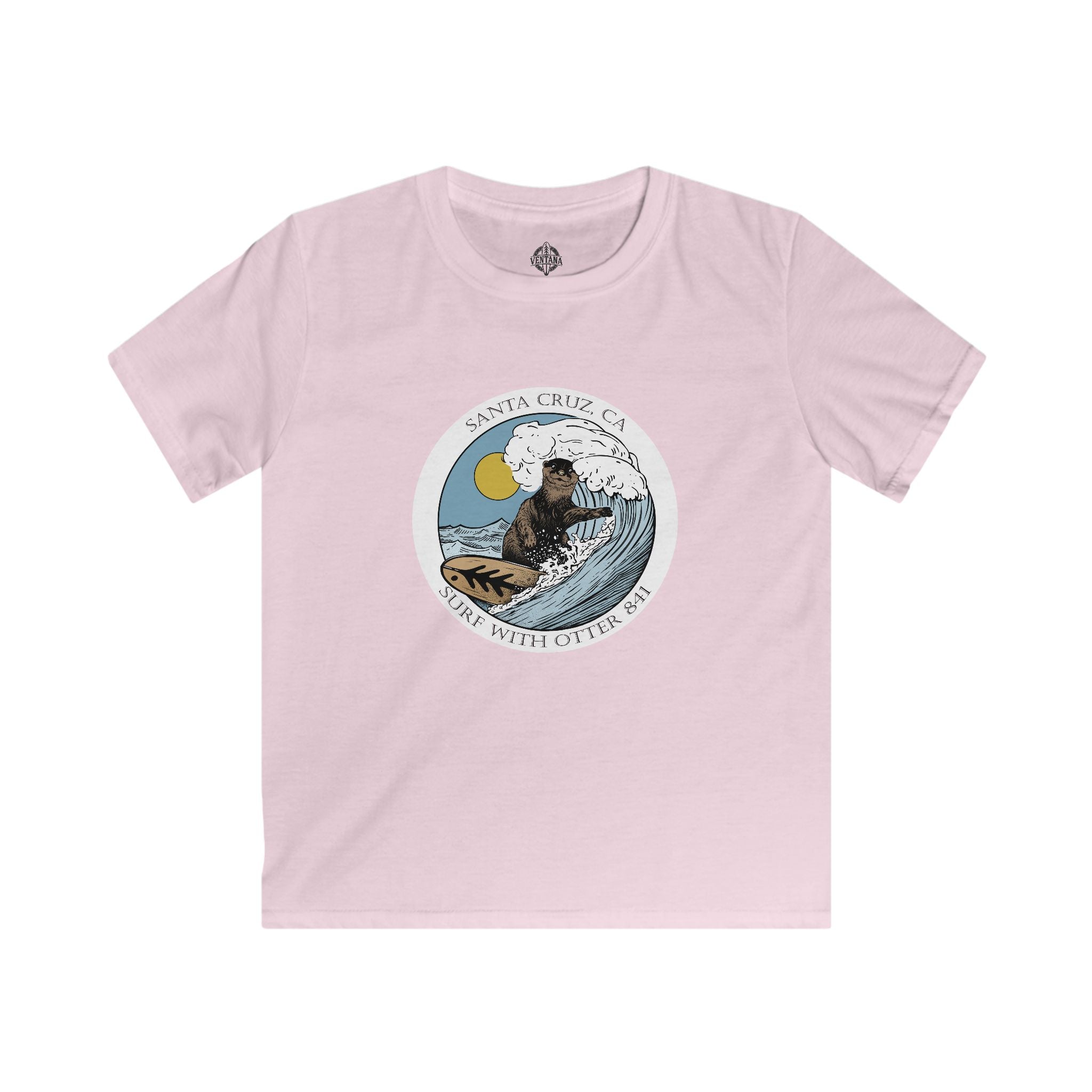 Surf with Otter 841 kids t-shirt image 3