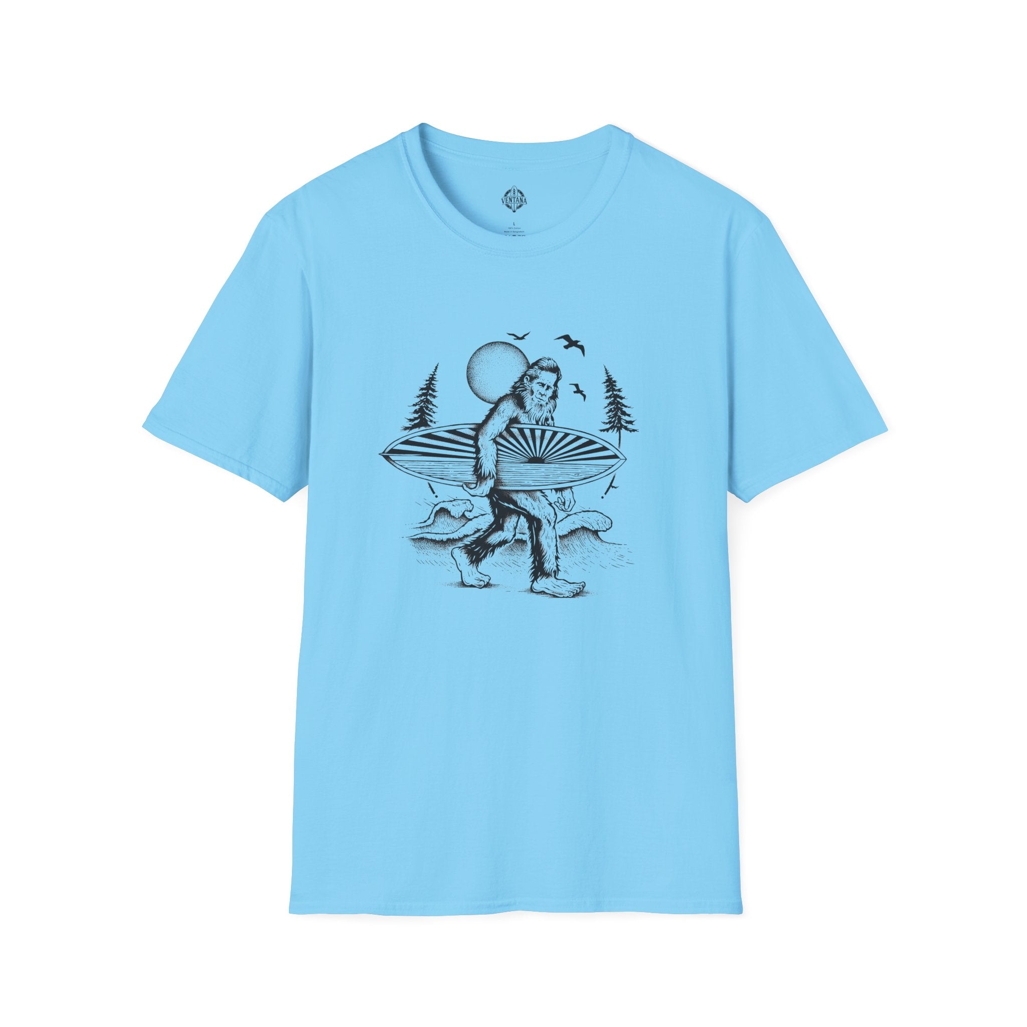 Ventana Surfsquatch by Thiago Bianchini cotton t-shirt image 10