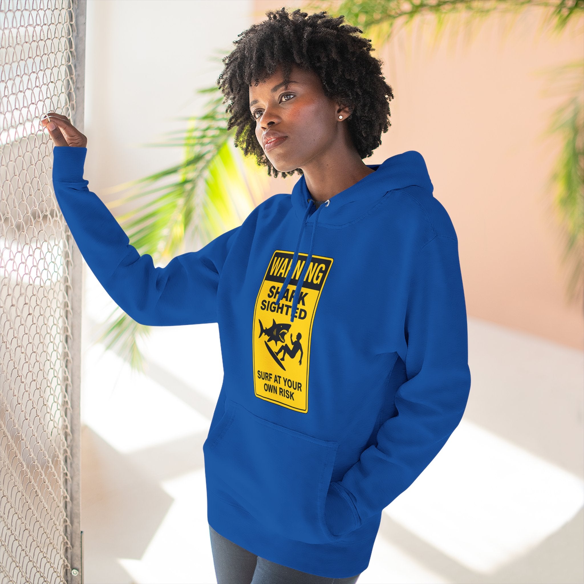 Shark Sighted fleece hoodie image 8