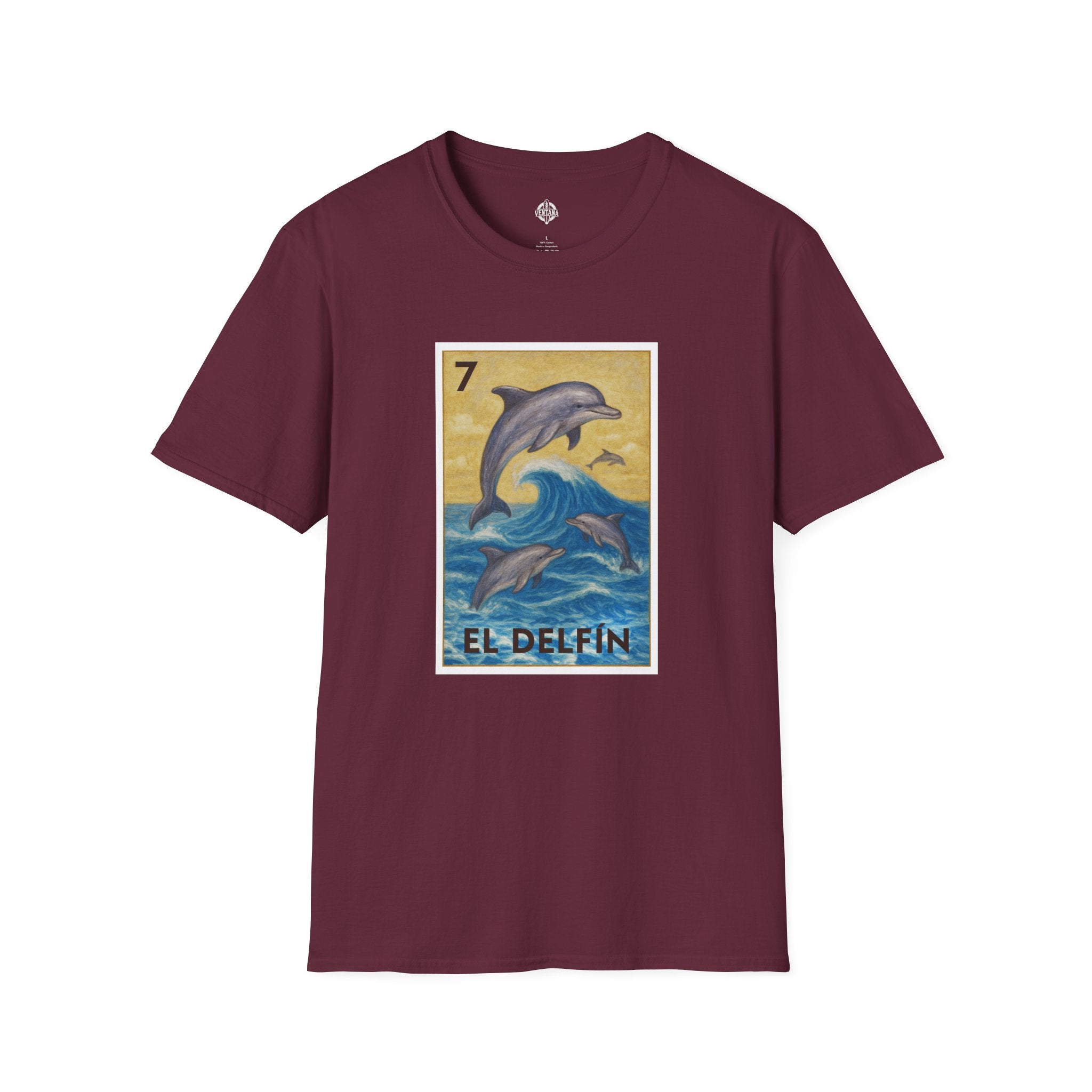 Dolphin Lotería cotton t-shirt image 6