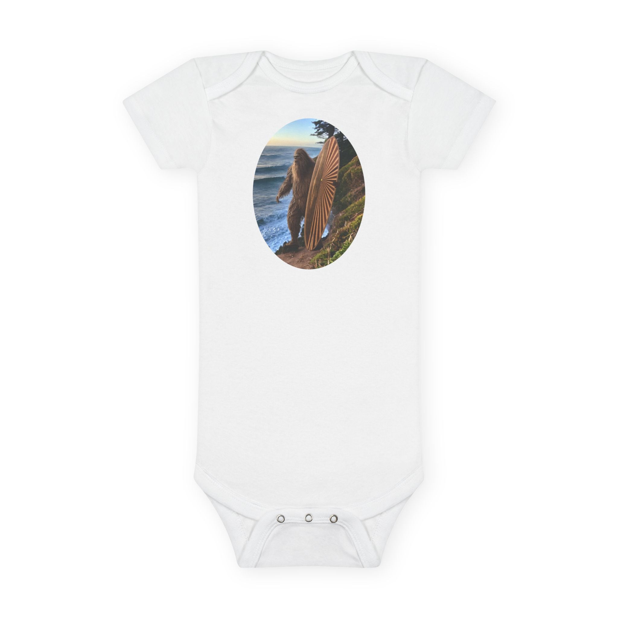 Ventana Real Surfsquatch baby cotton onesie image 3