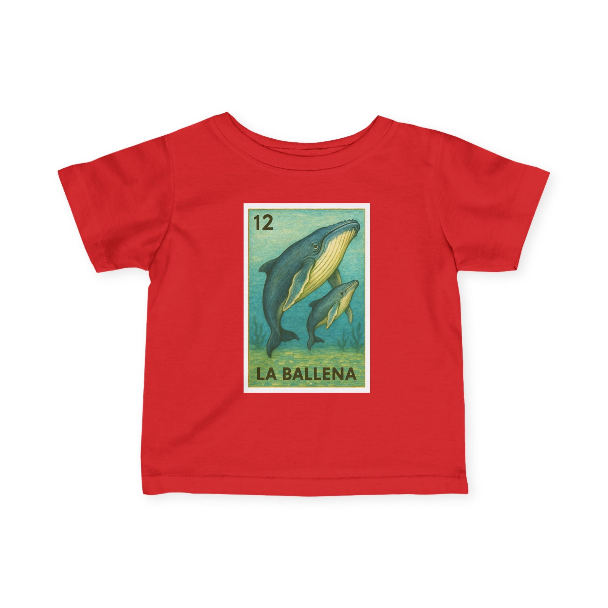 Whale Lotería infant cotton t-shirt image 16