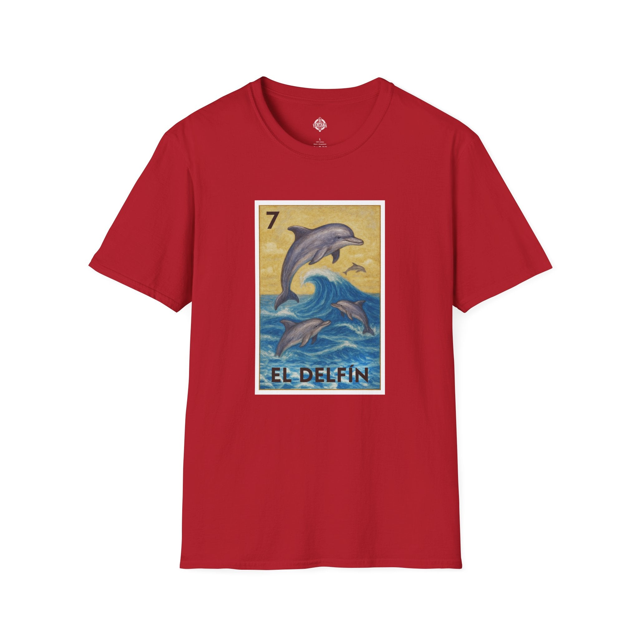 Dolphin Lotería cotton t-shirt image 16