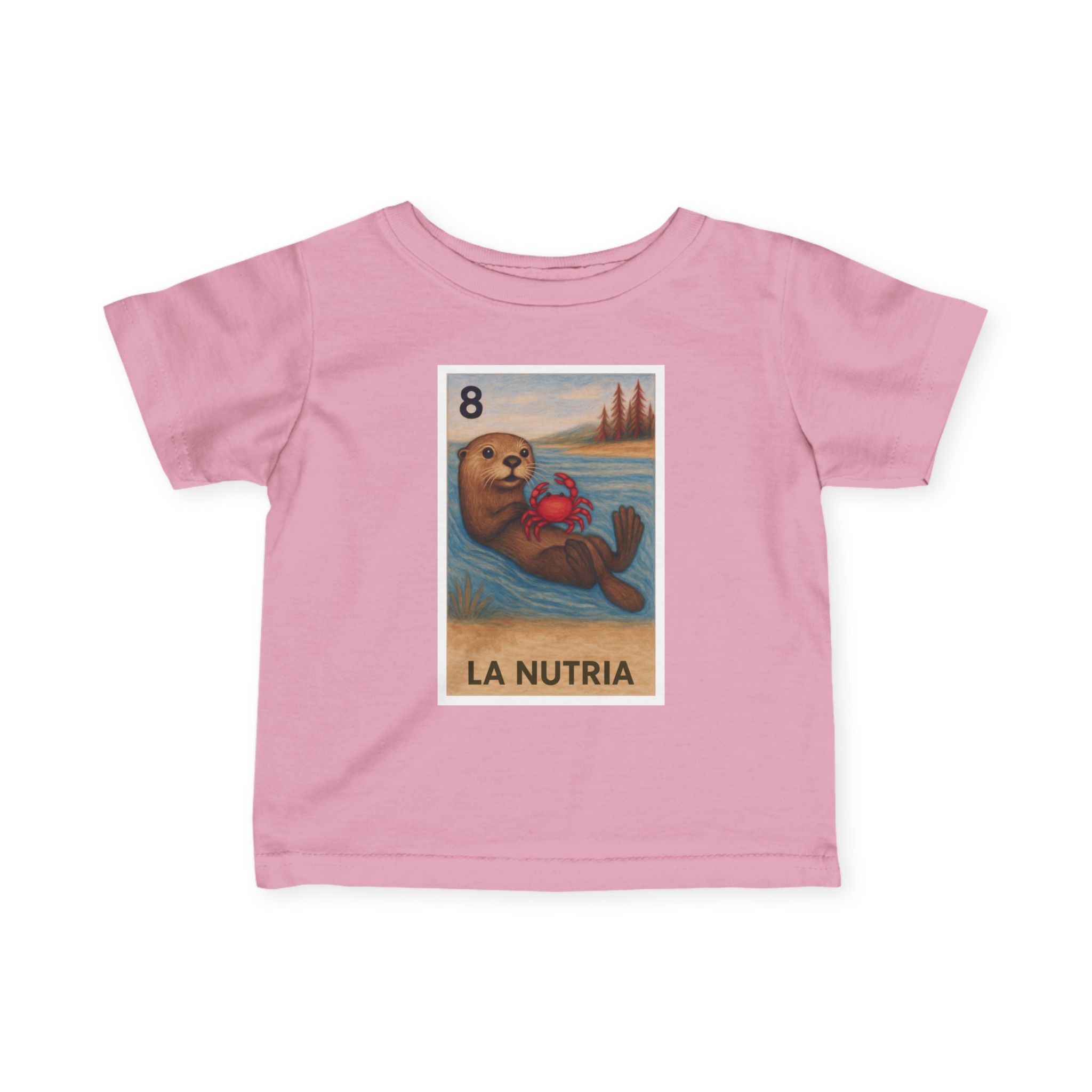 Sea Otter Lotería infant cotton t-shirt image 2