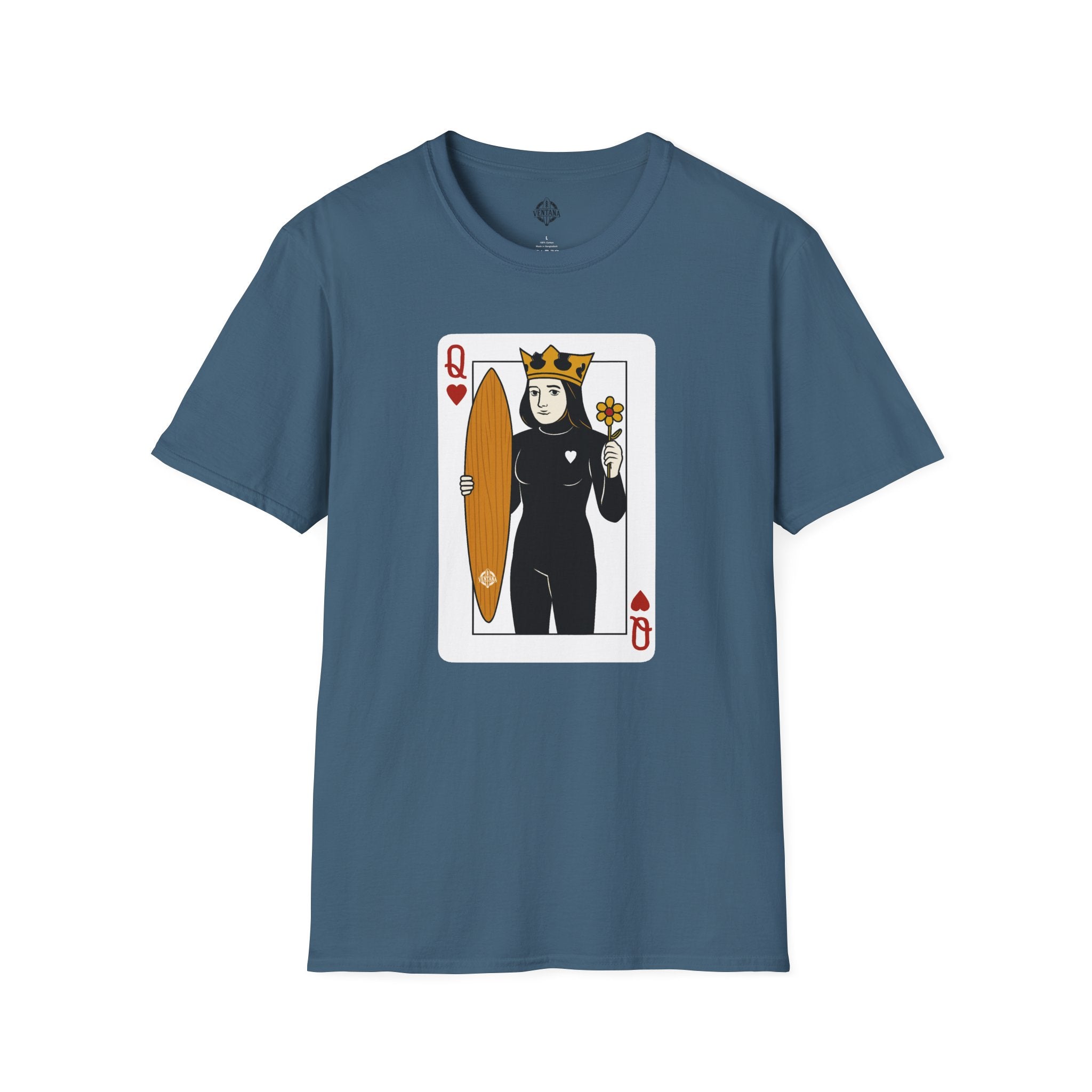Queen of Hearts Surfer cotton t-shirt image 3