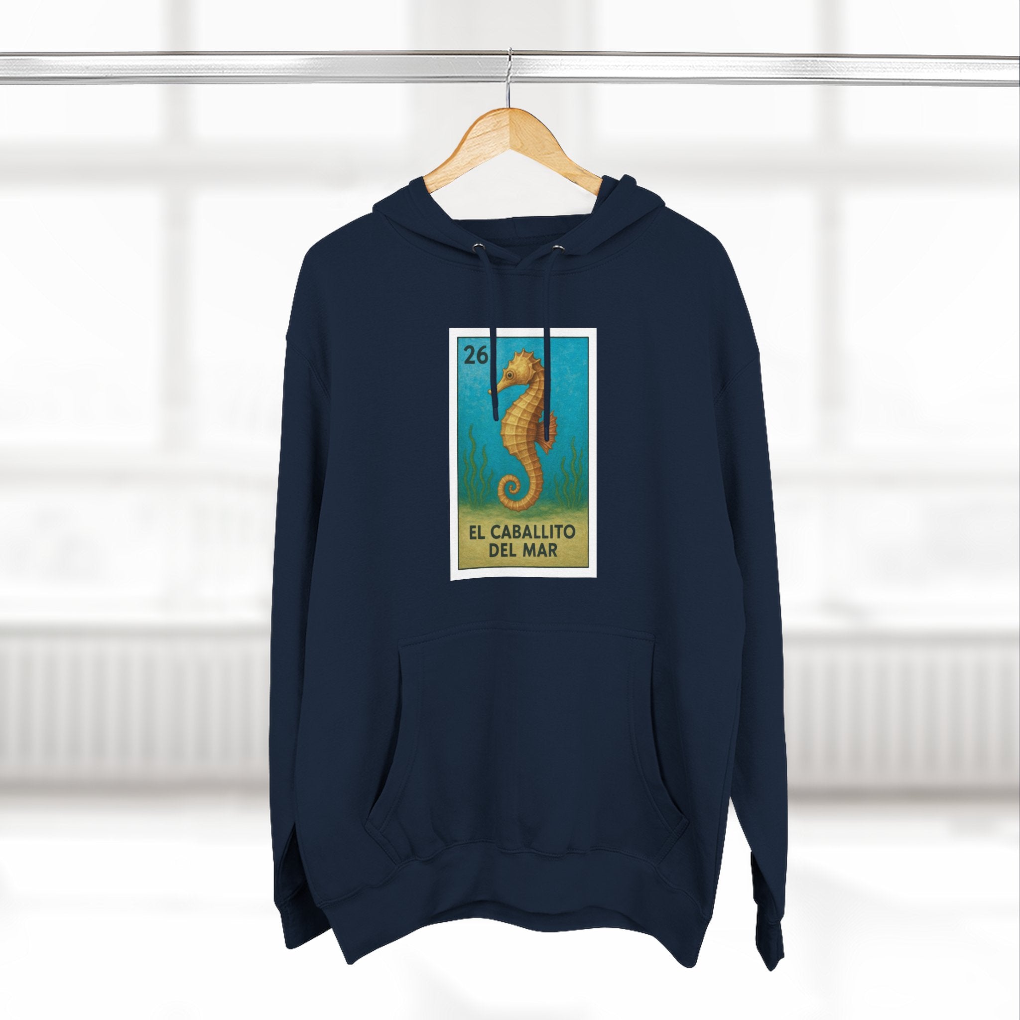 Seahorse Lotería Fleece Hoodie