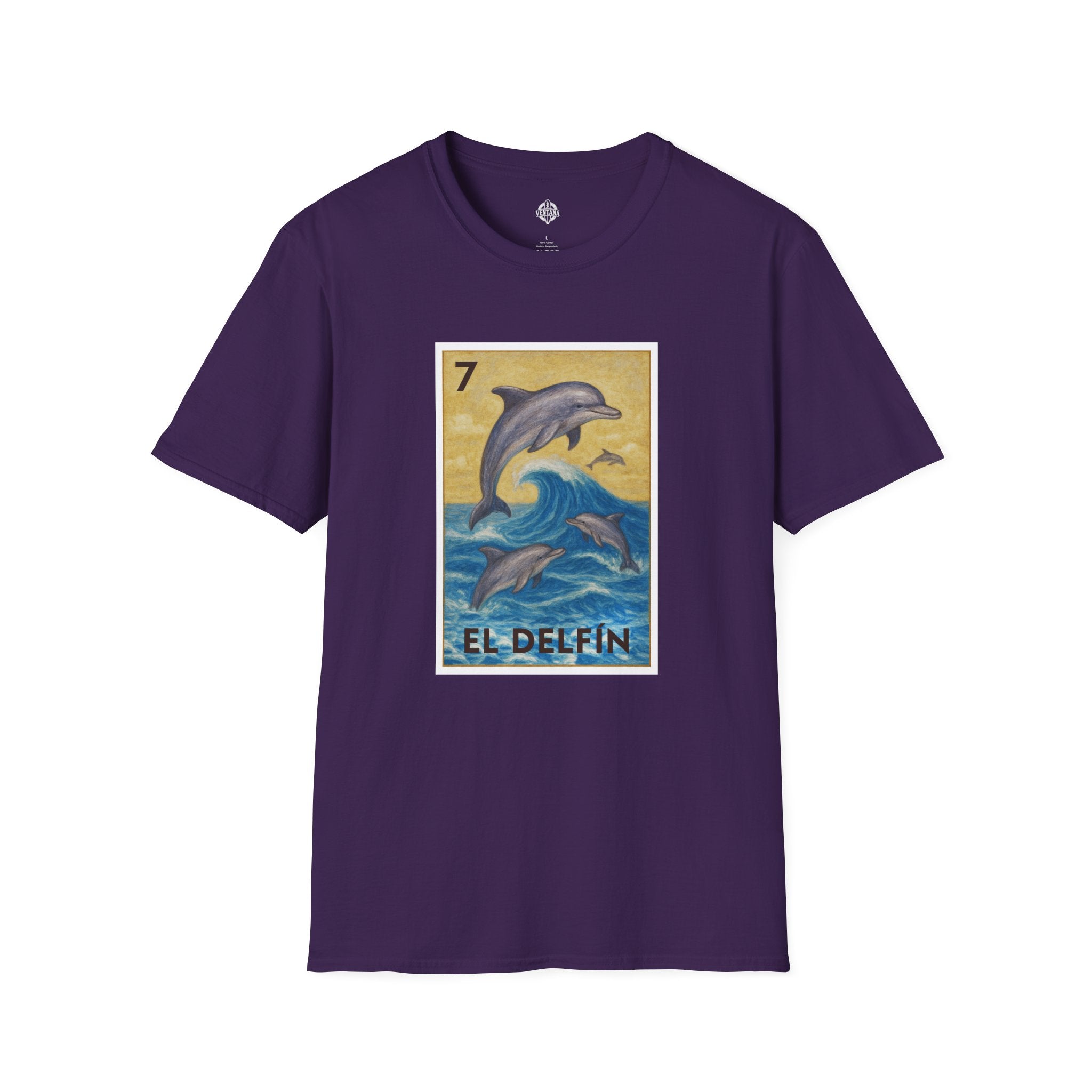 Dolphin Lotería cotton t-shirt image 13