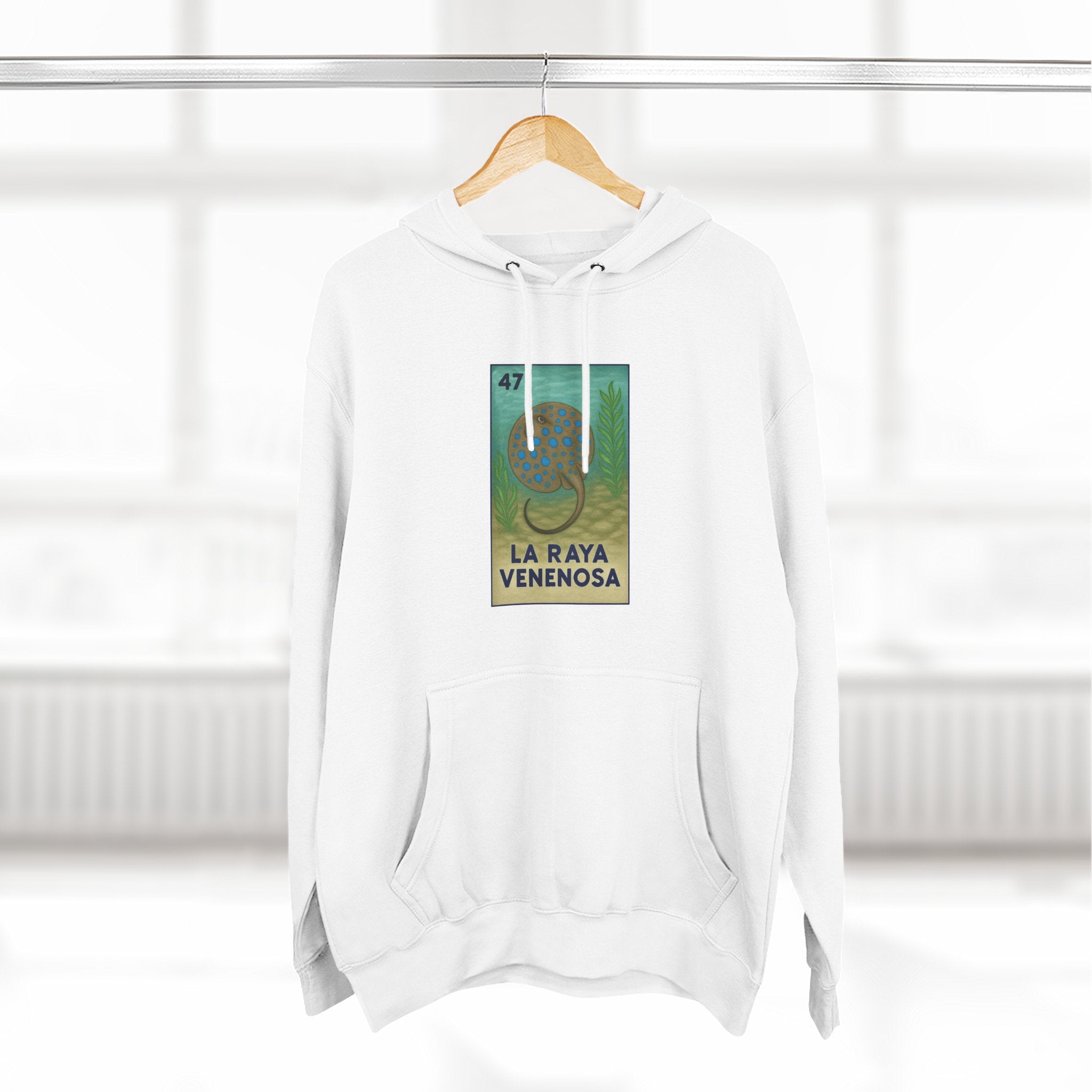 Stingray Lotería fleece hoodie image 13